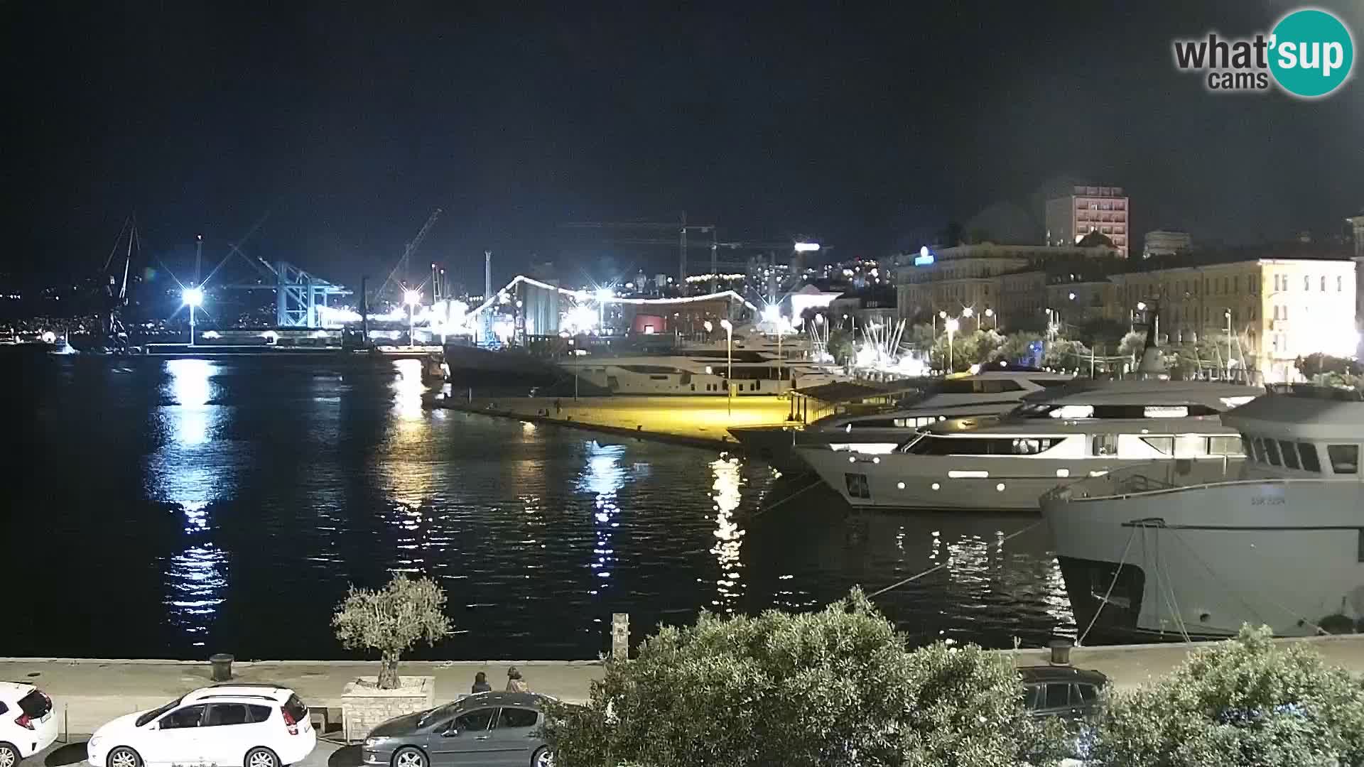 La Riva e la Marina a Rijeka (Fiume) – Live Webcam Croazia