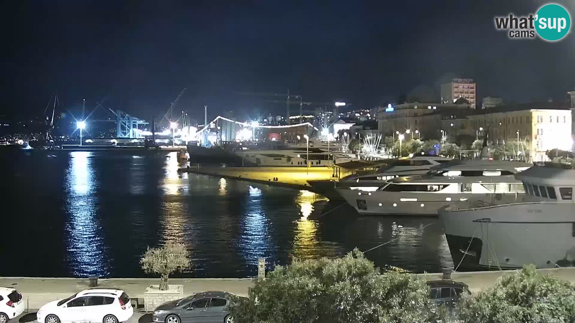 Die Riva und Marina in Rijeka – Live Webcam Kroatien