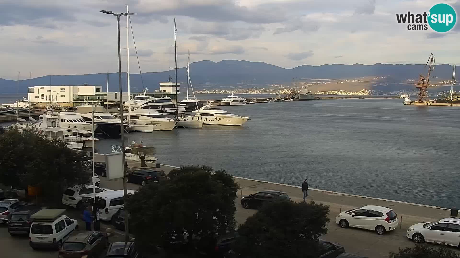 La Riva et Marina à Rijeka – Live Webcam Croatie