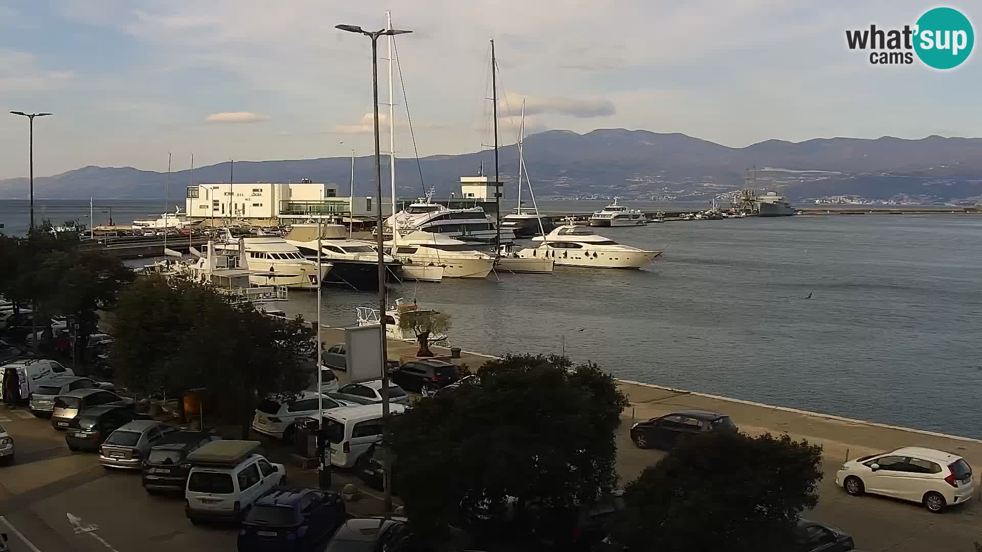 La Riva et Marina à Rijeka – Live Webcam Croatie