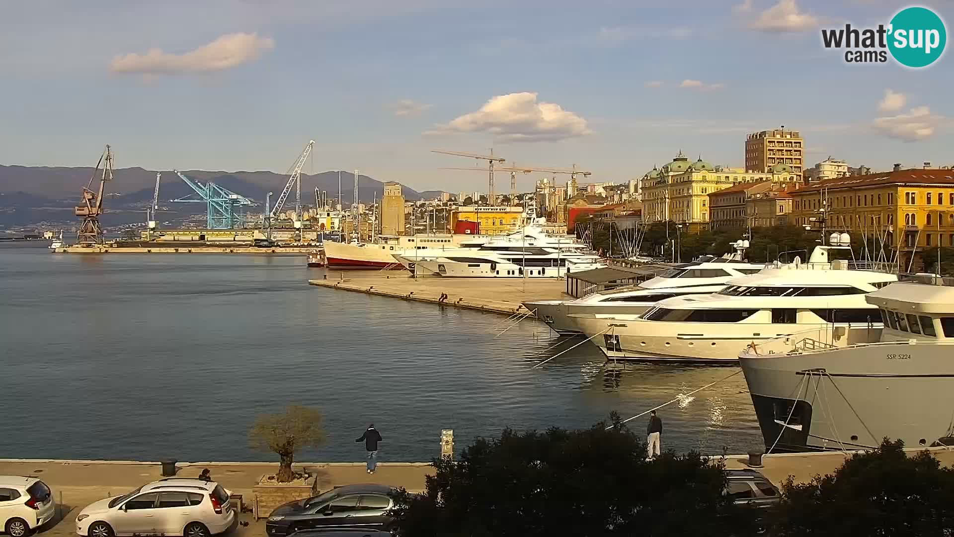 La Riva e la Marina a Rijeka (Fiume) – Live Webcam Croazia