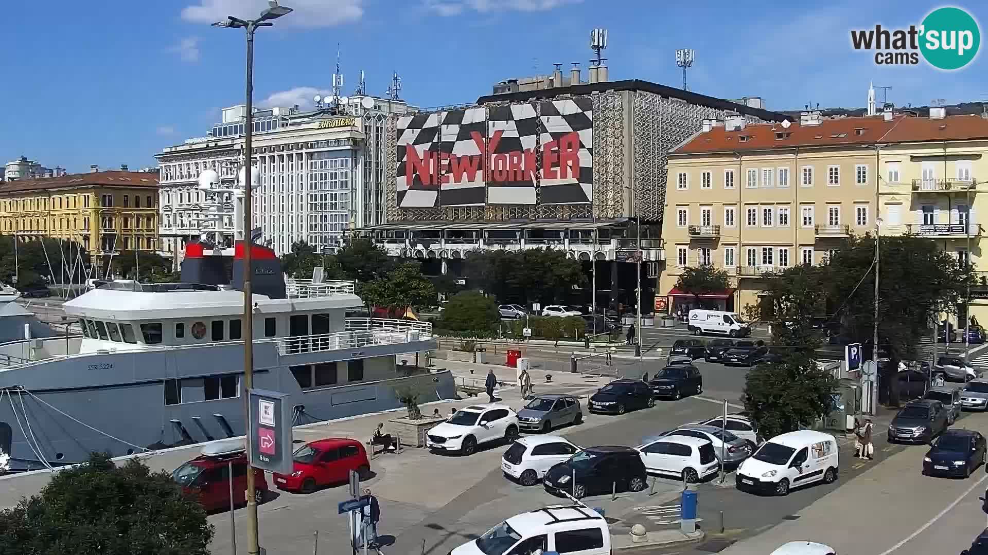 Riva i Marina u Rijeci – Web kamera uživo u Hrvatskoj