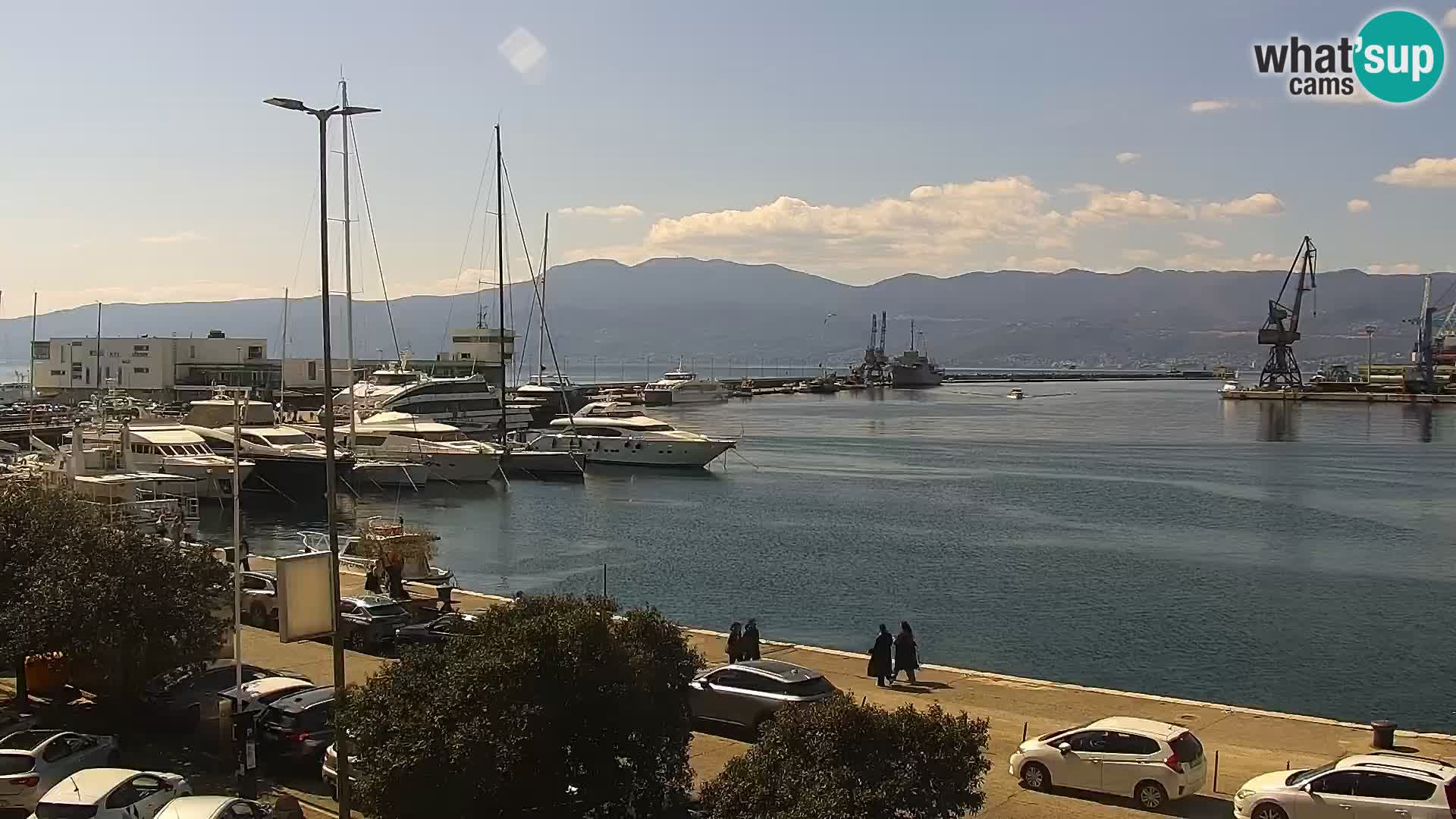 Riva i Marina u Rijeci – Web kamera uživo u Hrvatskoj