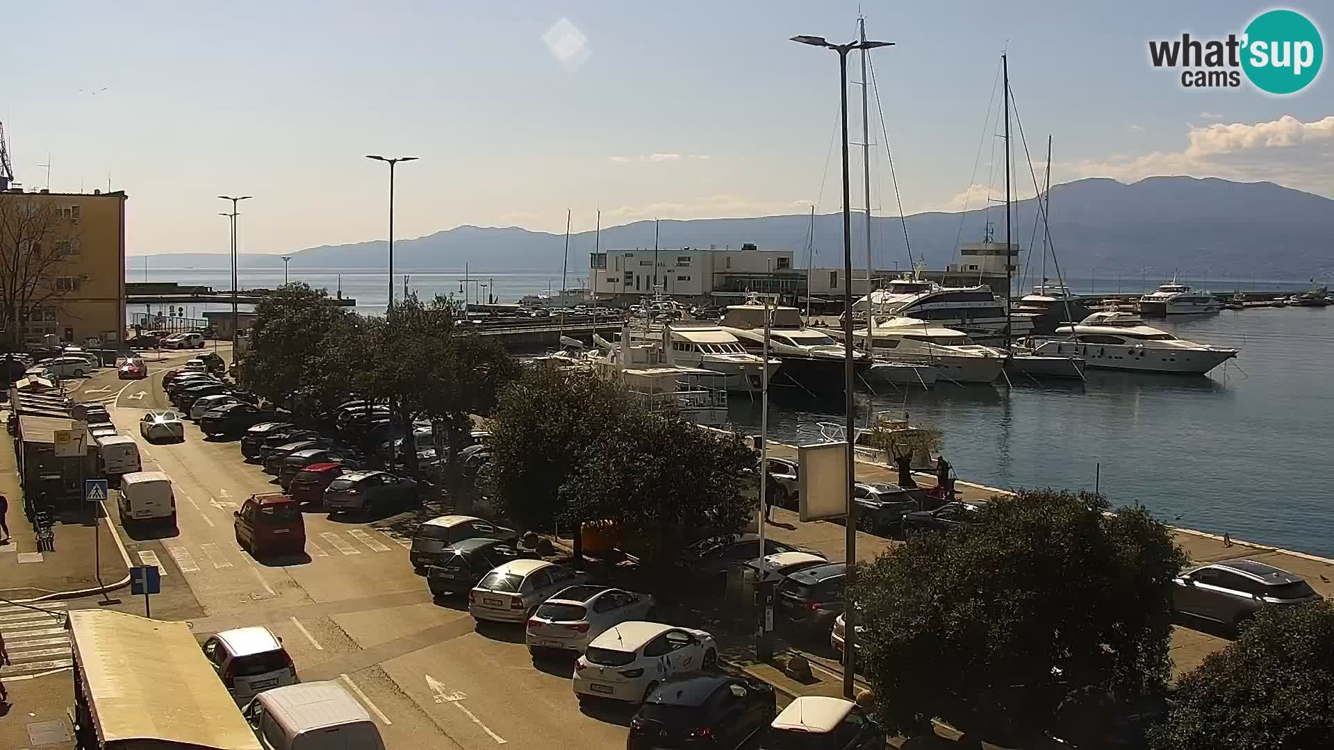 La Riva et Marina à Rijeka – Live Webcam Croatie
