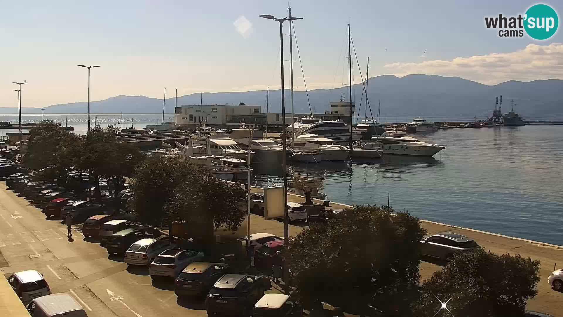 La Riva e la Marina a Rijeka (Fiume) – Live Webcam Croazia