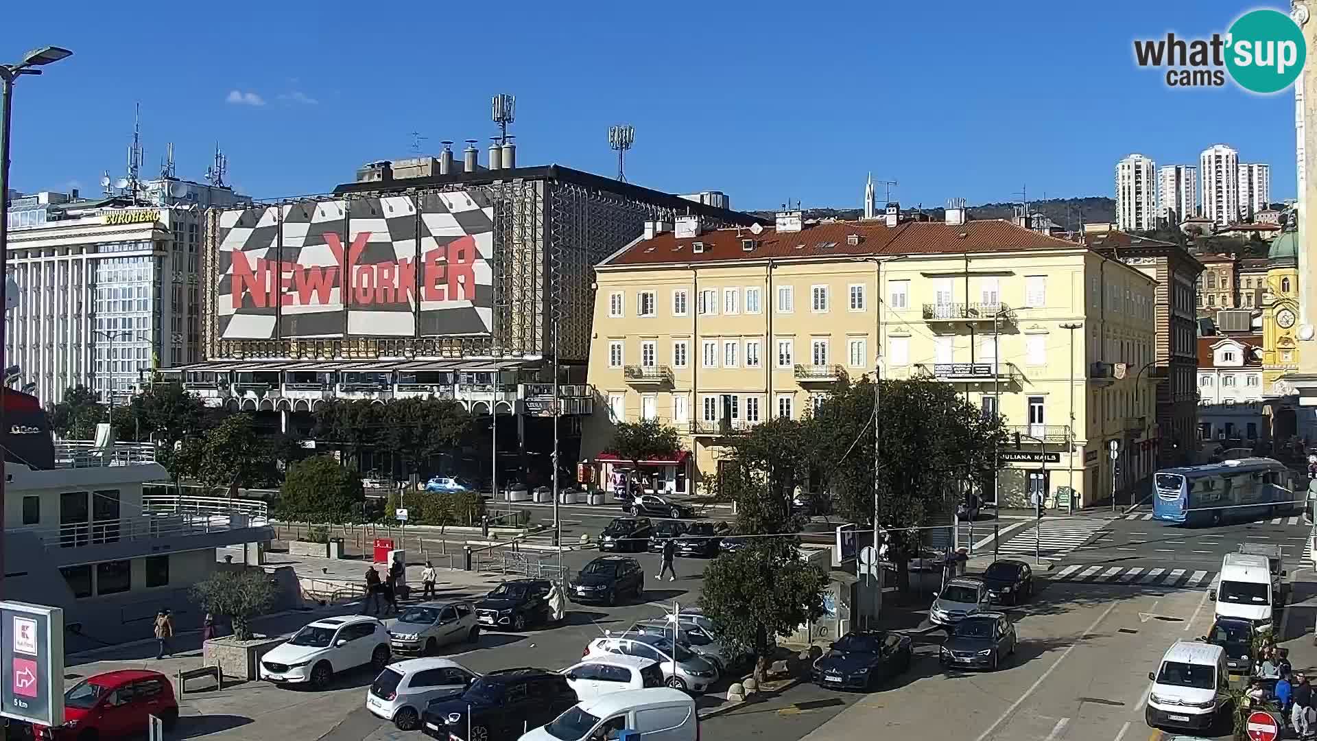 La Riva e la Marina a Rijeka (Fiume) – Live Webcam Croazia