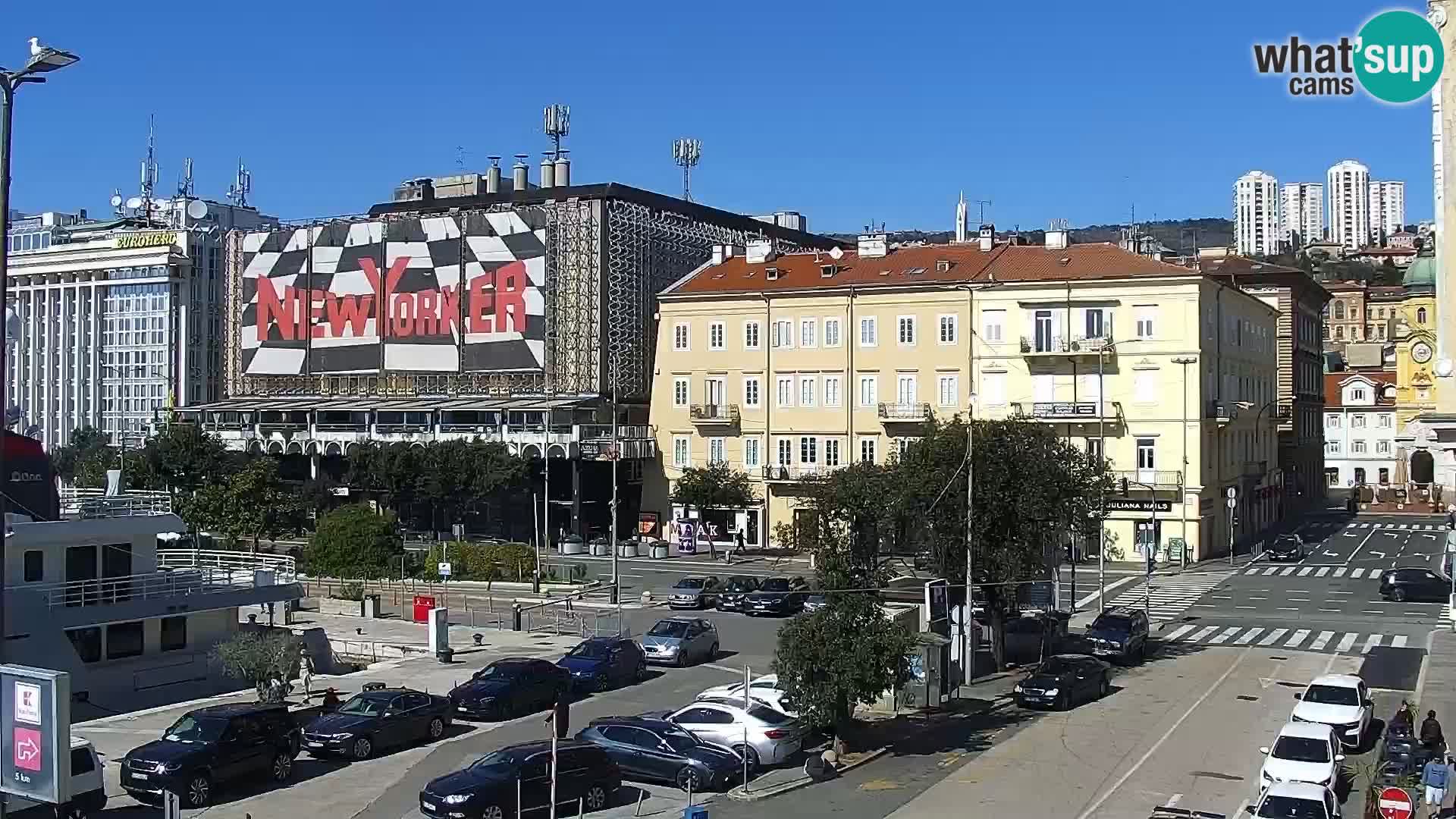 Riva i Marina u Rijeci – Web kamera uživo u Hrvatskoj