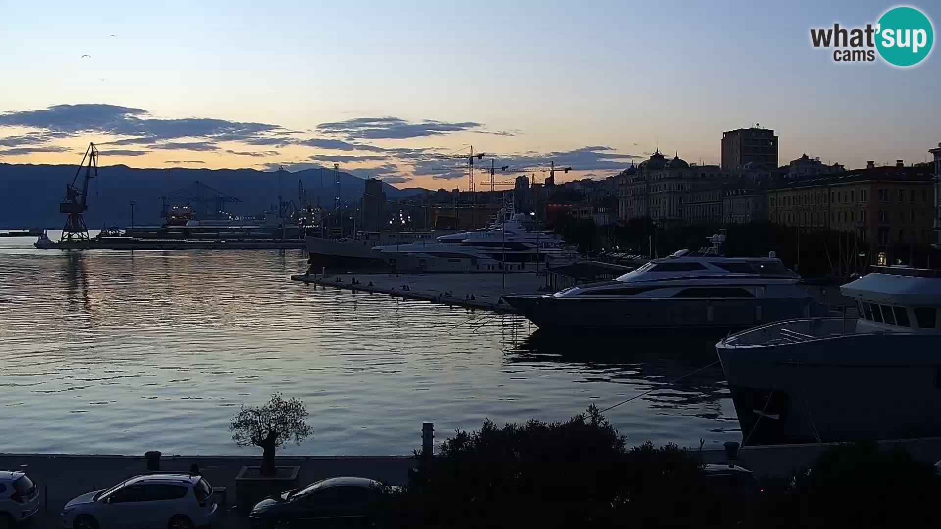 Riva i Marina u Rijeci – Web kamera uživo u Hrvatskoj