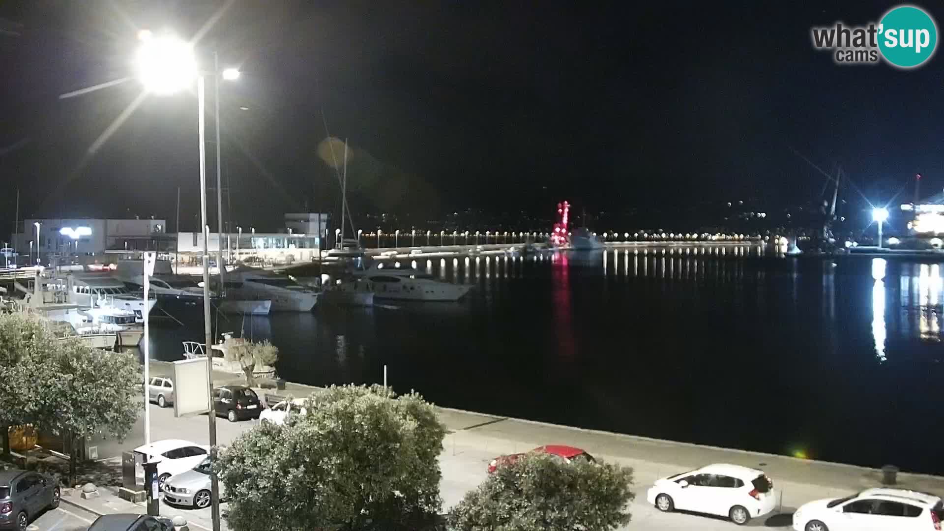 Die Riva und Marina in Rijeka – Live Webcam Kroatien