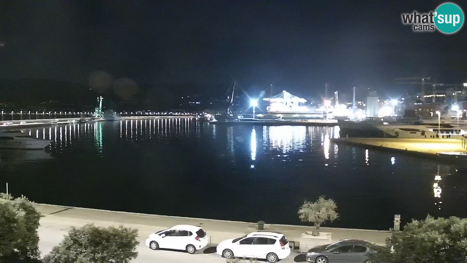 The Riva and Marina in Rijeka  – Live Webcam Croatia