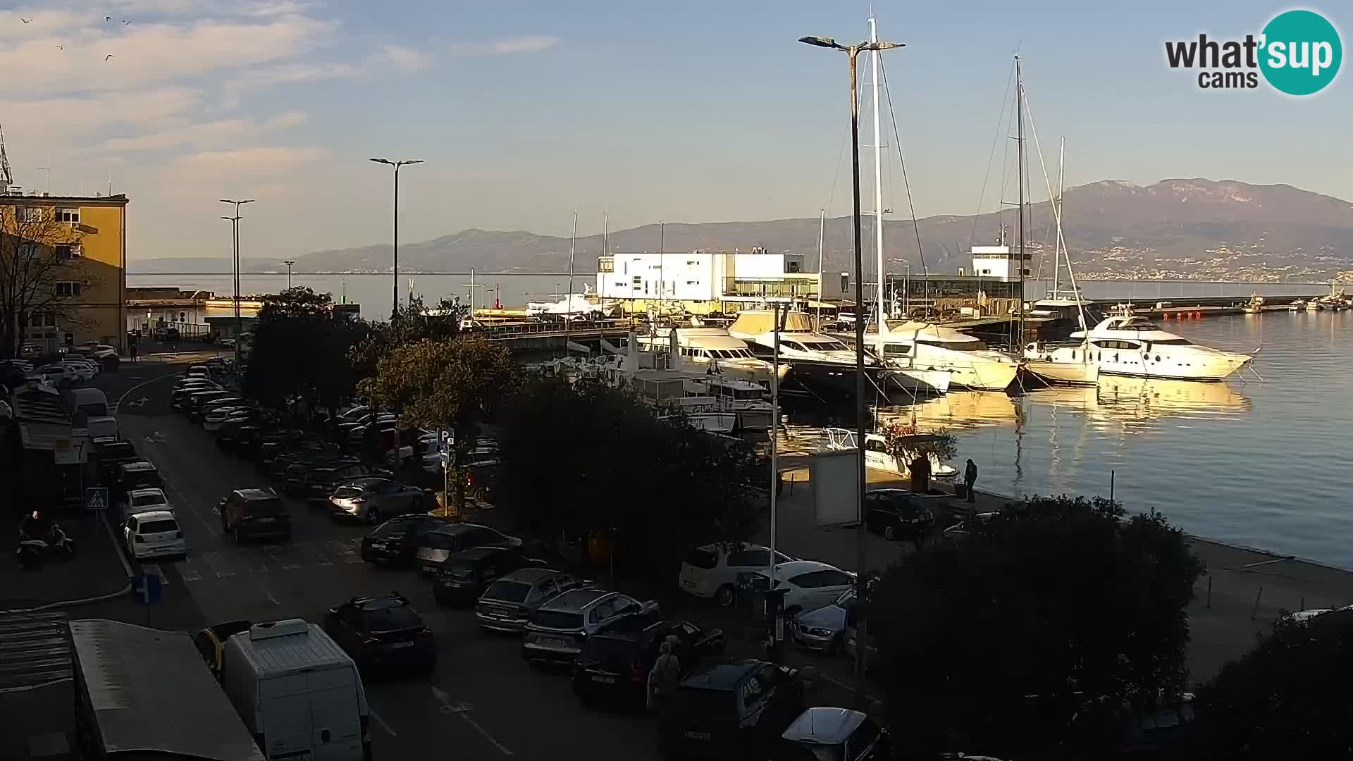 La Riva e la Marina a Rijeka (Fiume) – Live Webcam Croazia
