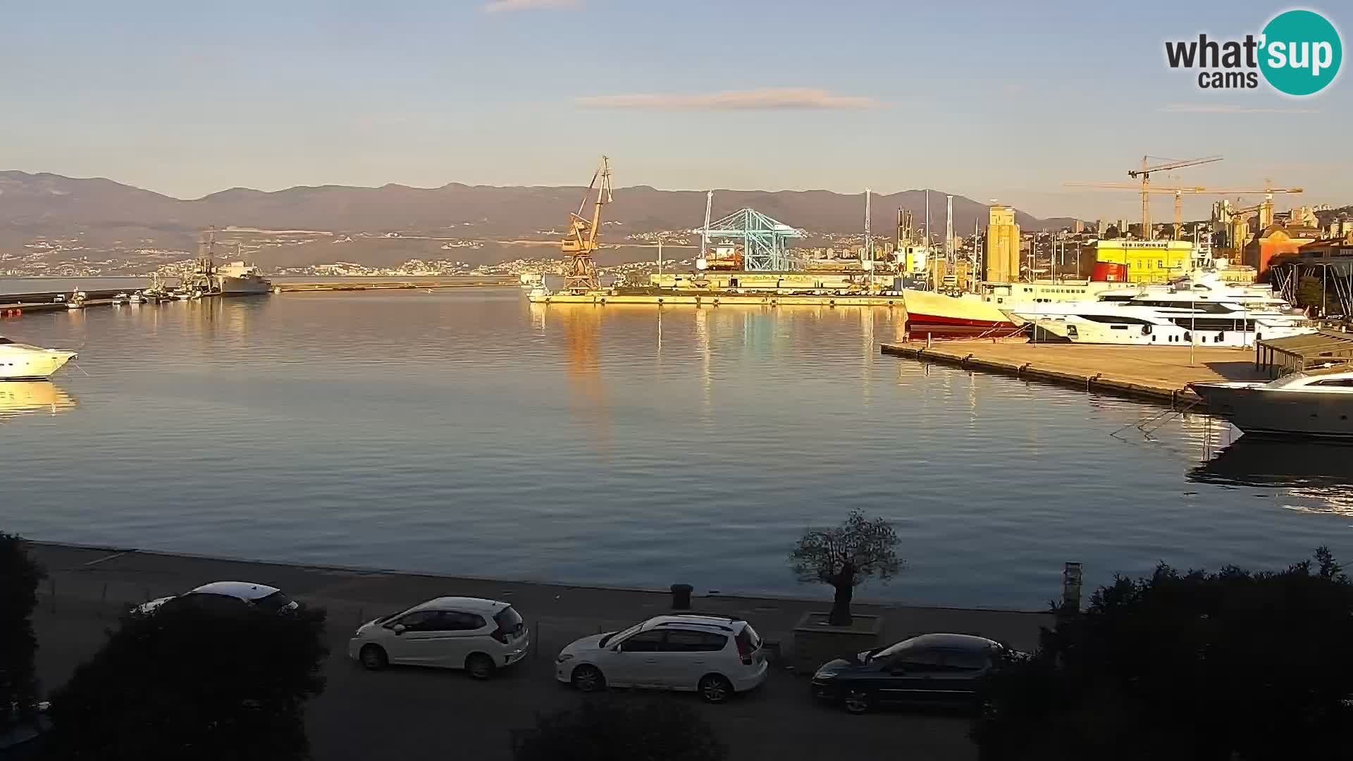 La Riva et Marina à Rijeka – Live Webcam Croatie