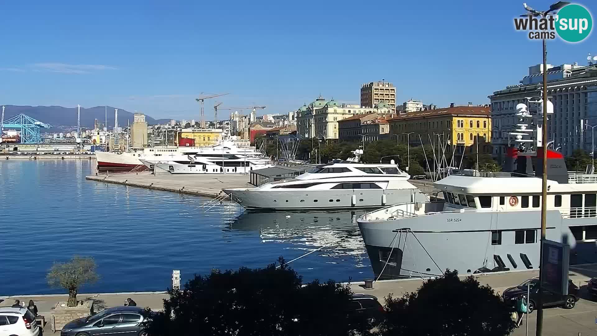 Die Riva und Marina in Rijeka – Live Webcam Kroatien