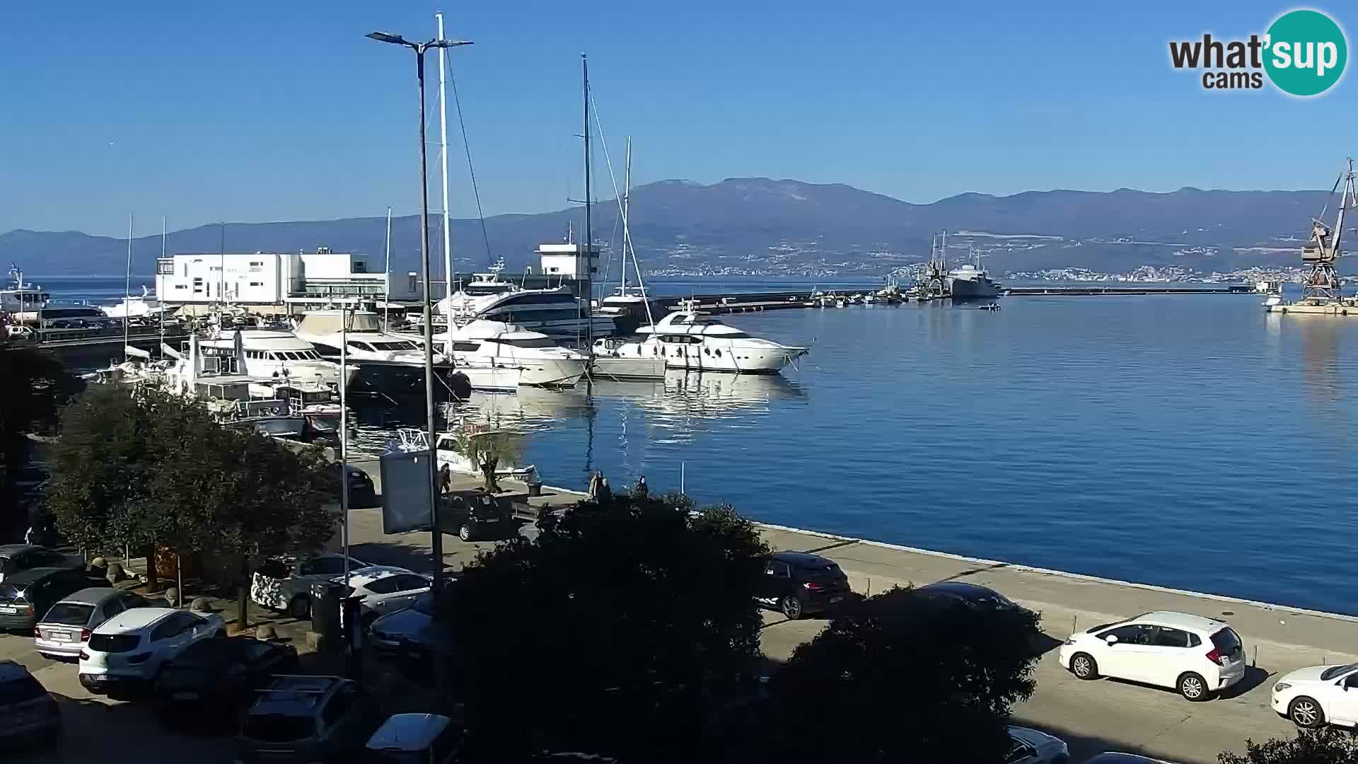 La Riva e la Marina a Rijeka (Fiume) – Live Webcam Croazia