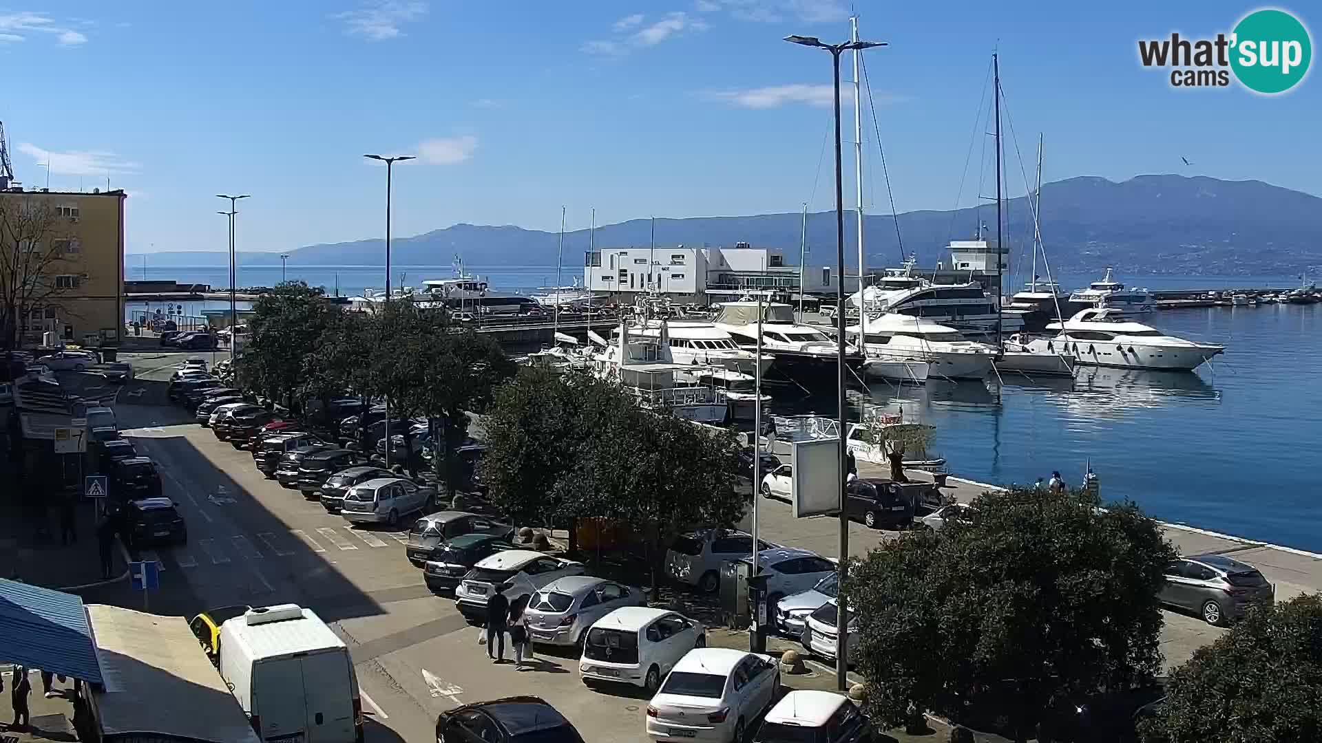 La Riva et Marina à Rijeka – Live Webcam Croatie