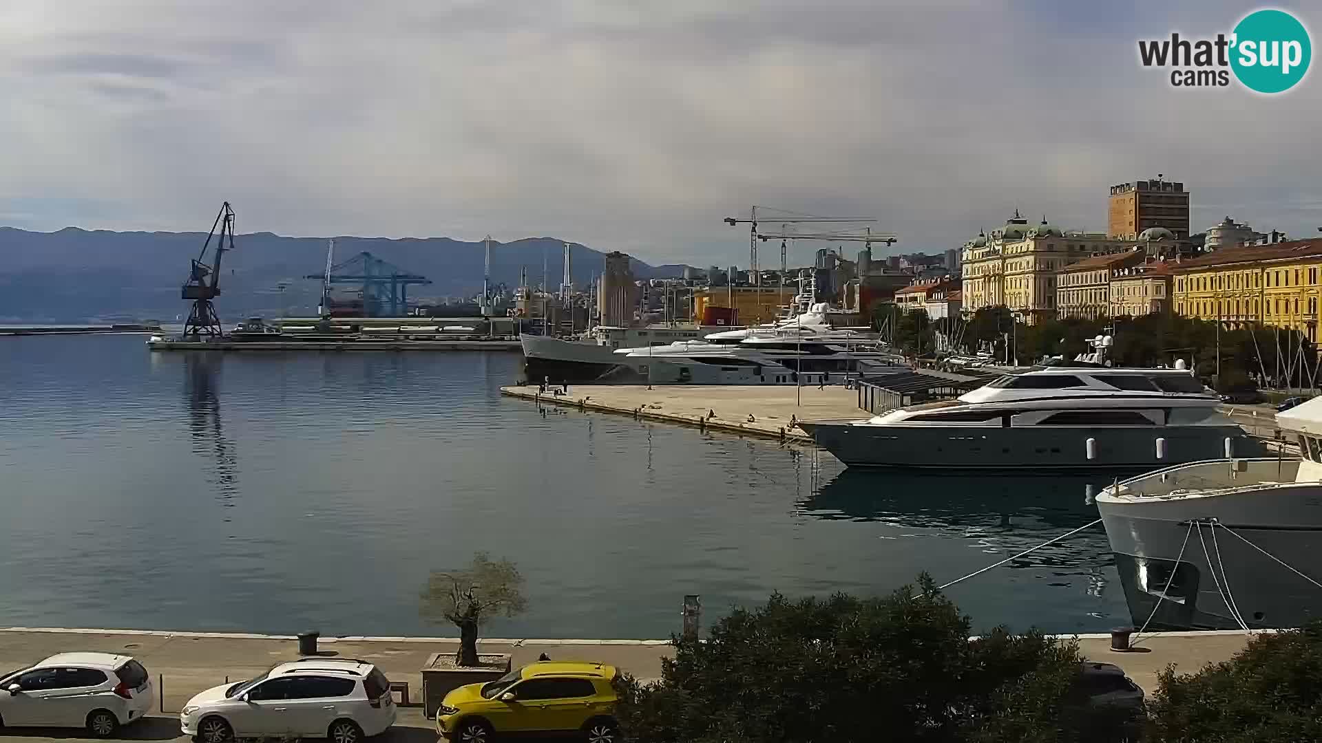 La Riva e la Marina a Rijeka (Fiume) – Live Webcam Croazia