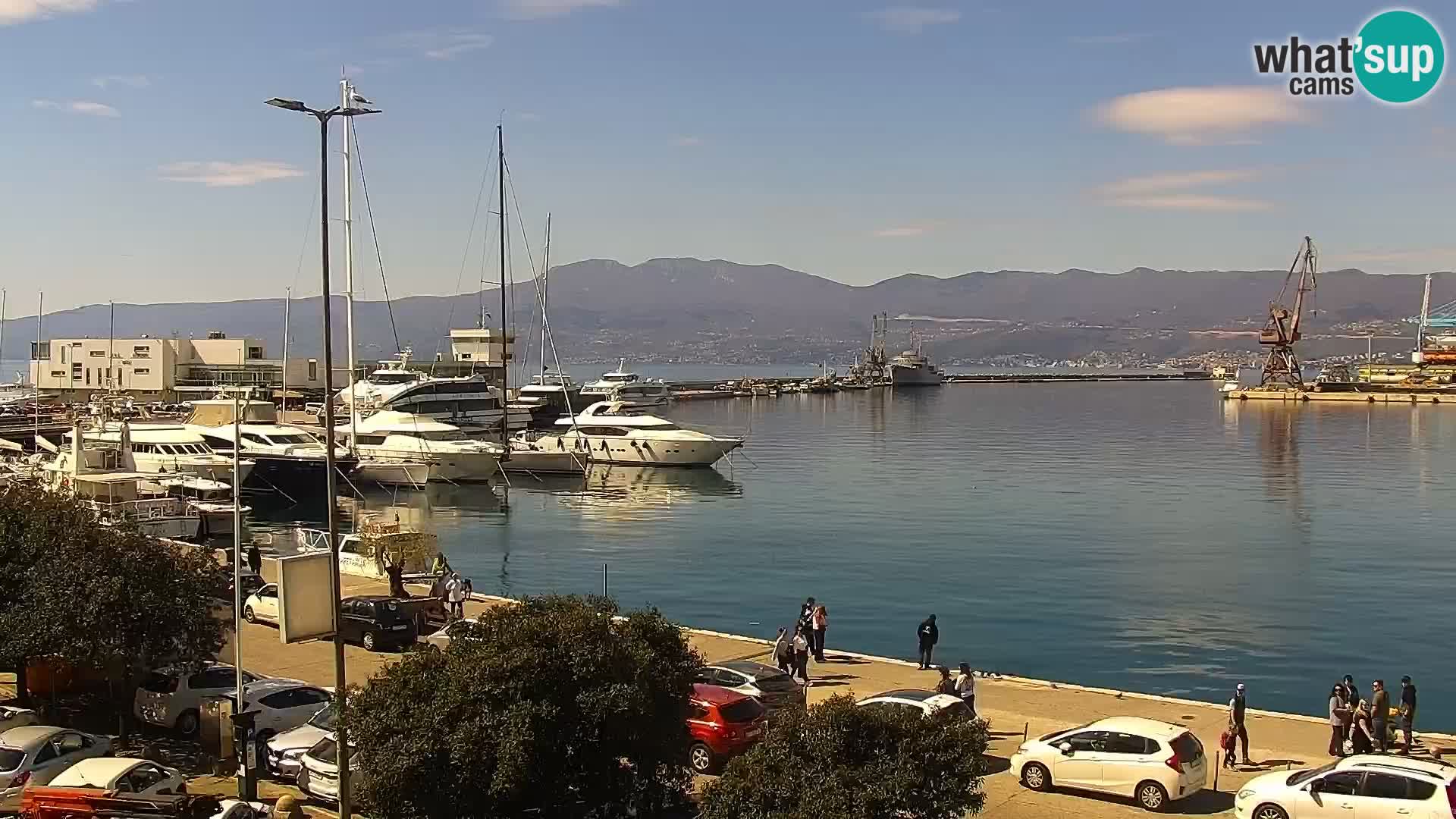 Riva i Marina u Rijeci – Web kamera uživo u Hrvatskoj
