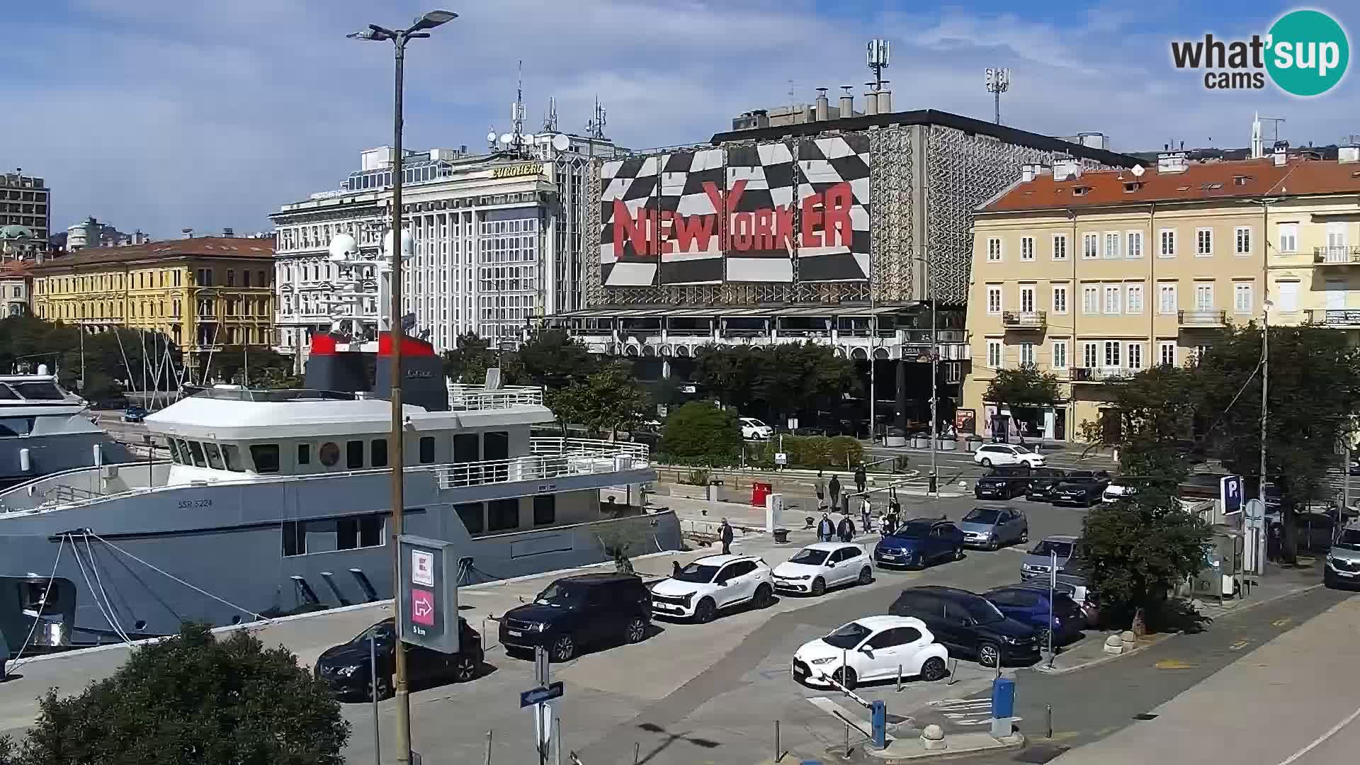 Riva i Marina u Rijeci – Web kamera uživo u Hrvatskoj