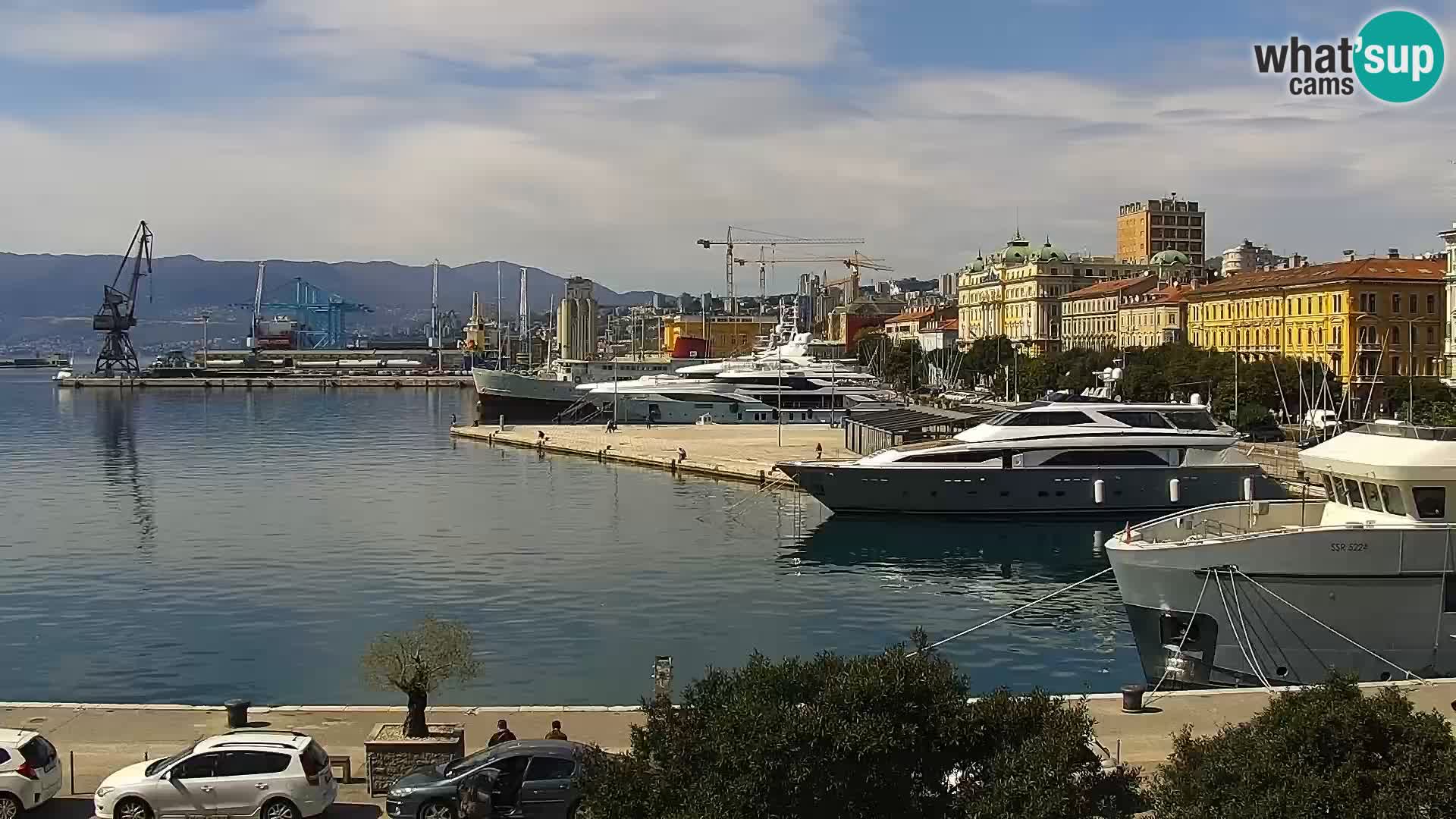 La Riva e la Marina a Rijeka (Fiume) – Live Webcam Croazia