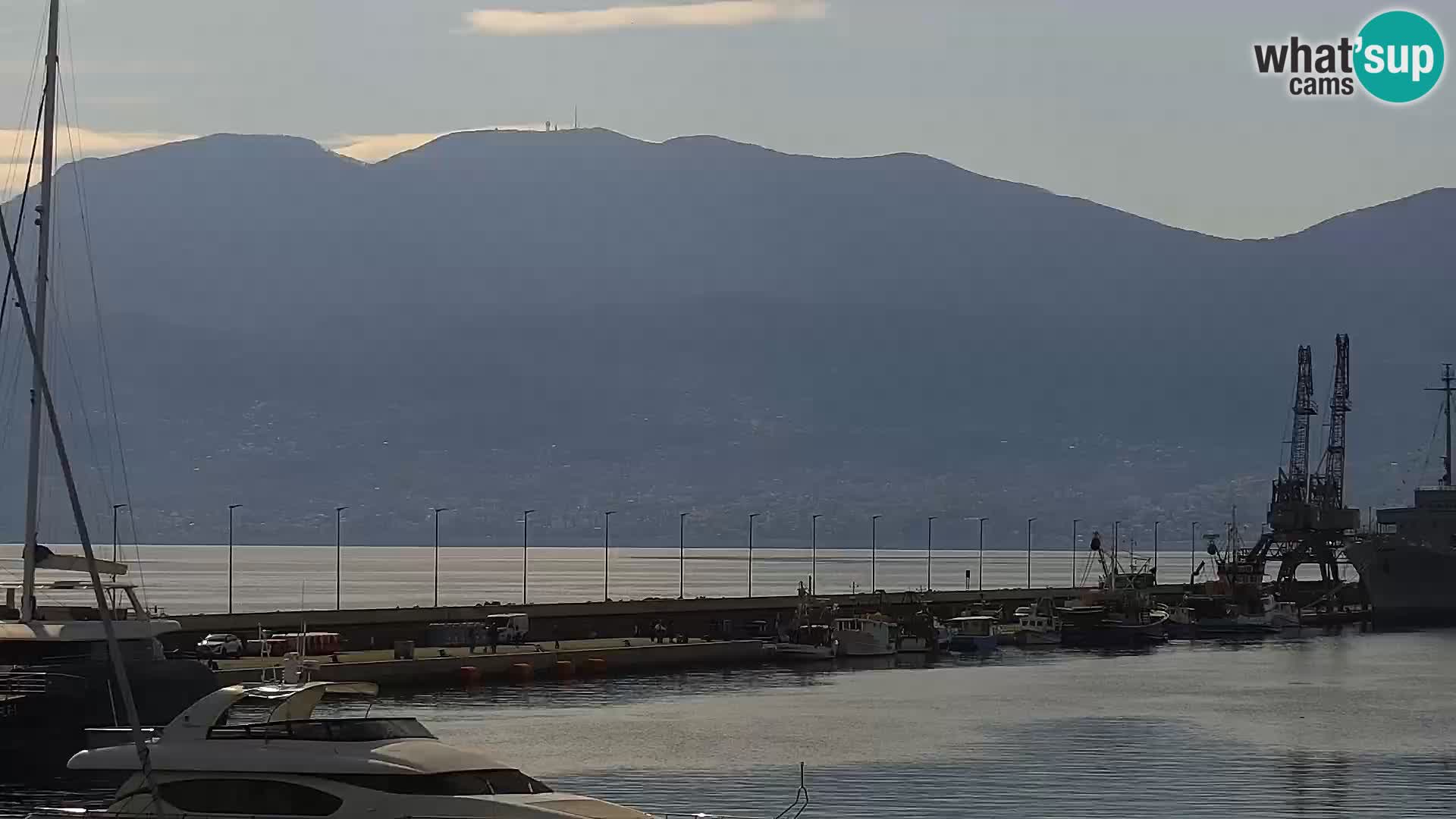 La Riva et Marina à Rijeka – Live Webcam Croatie