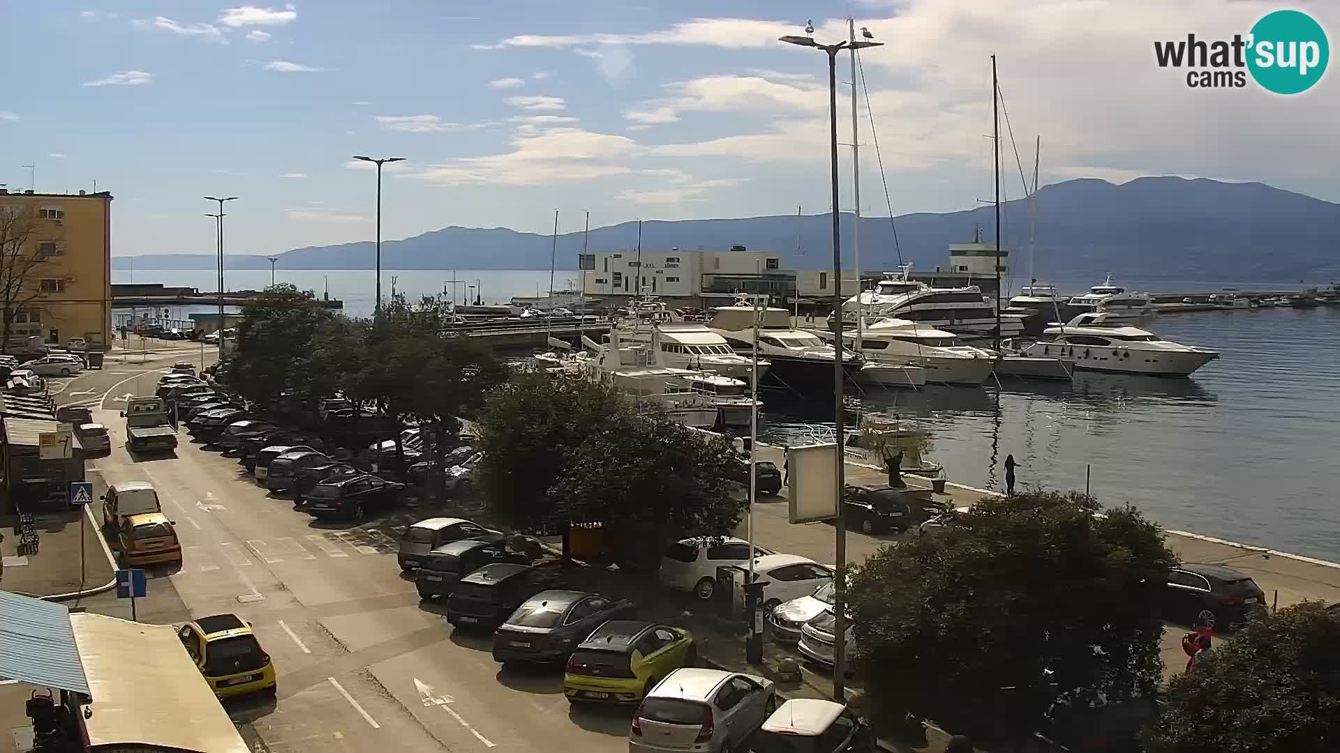 La Riva et Marina à Rijeka – Live Webcam Croatie