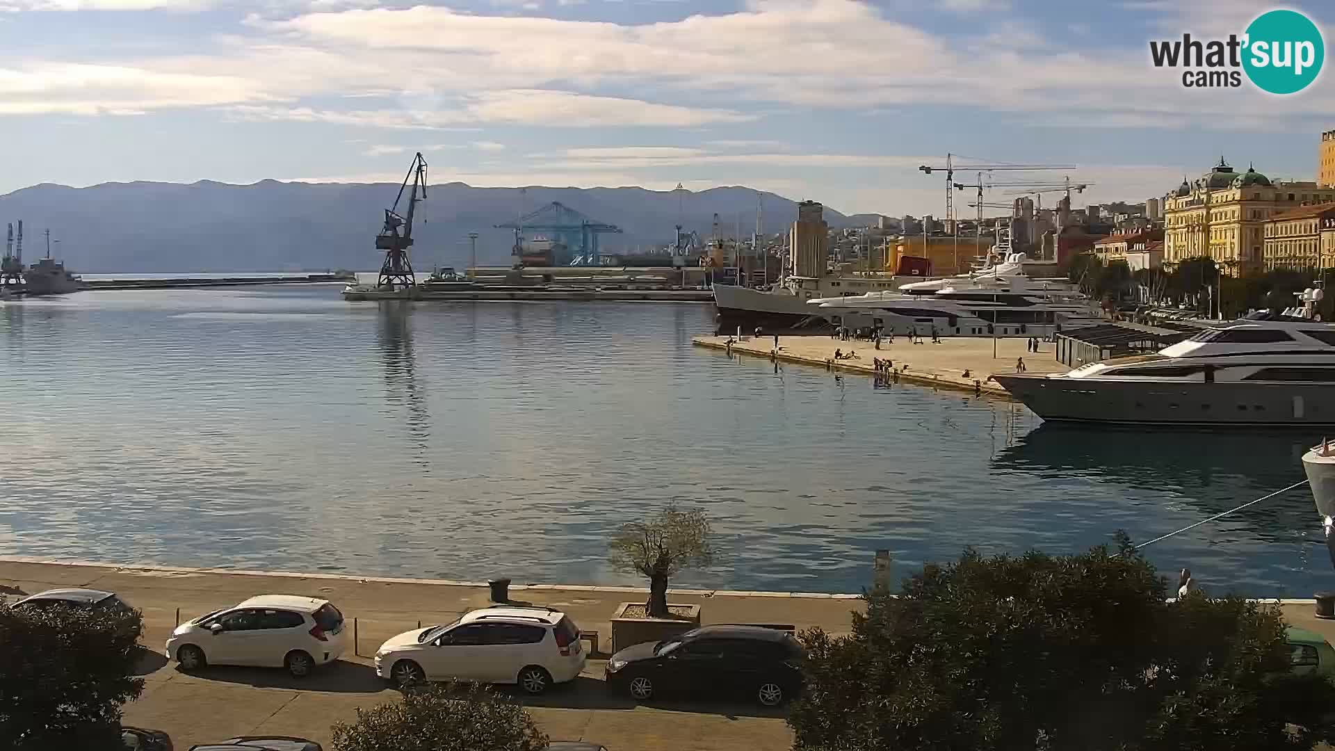 La Riva e la Marina a Rijeka (Fiume) – Live Webcam Croazia