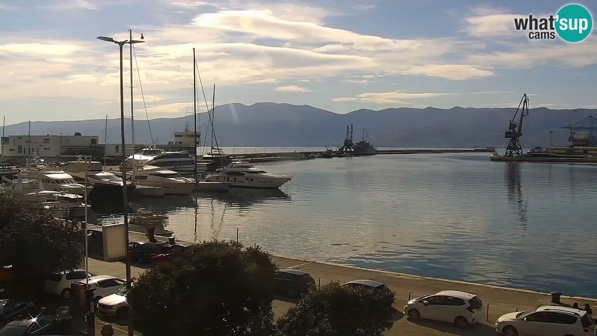 La Riva et Marina à Rijeka – Live Webcam Croatie