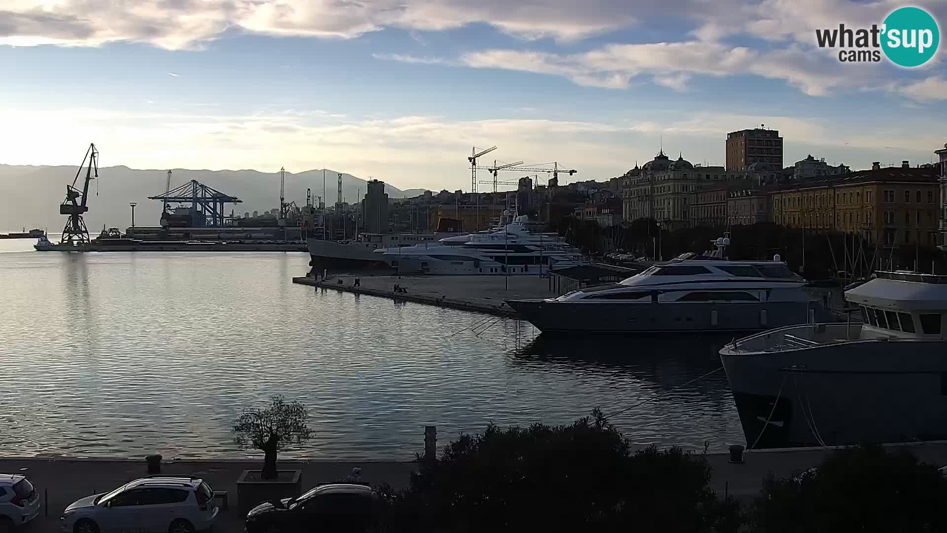 La Riva e la Marina a Rijeka (Fiume) – Live Webcam Croazia