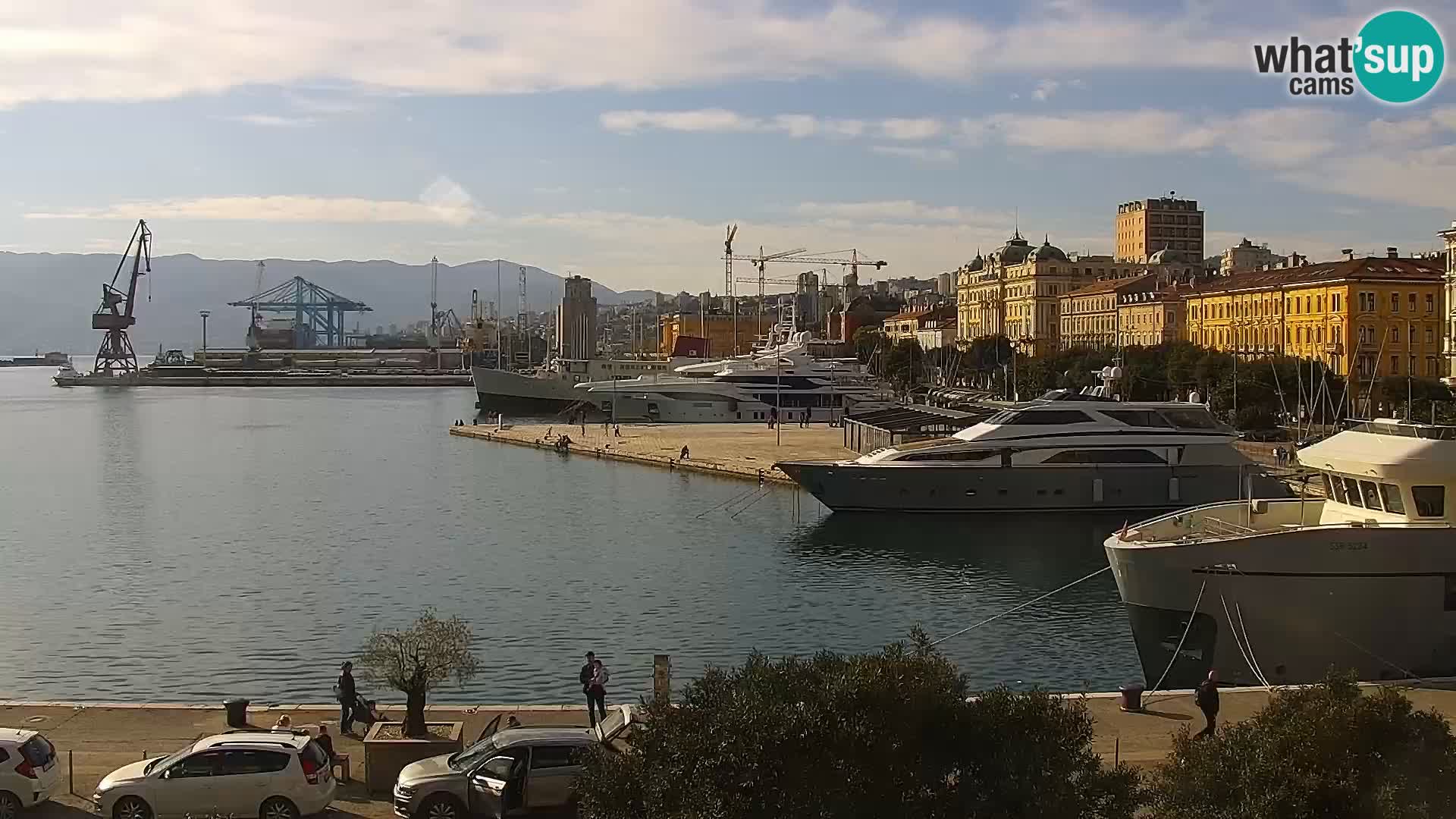 Riva i Marina u Rijeci – Web kamera uživo u Hrvatskoj
