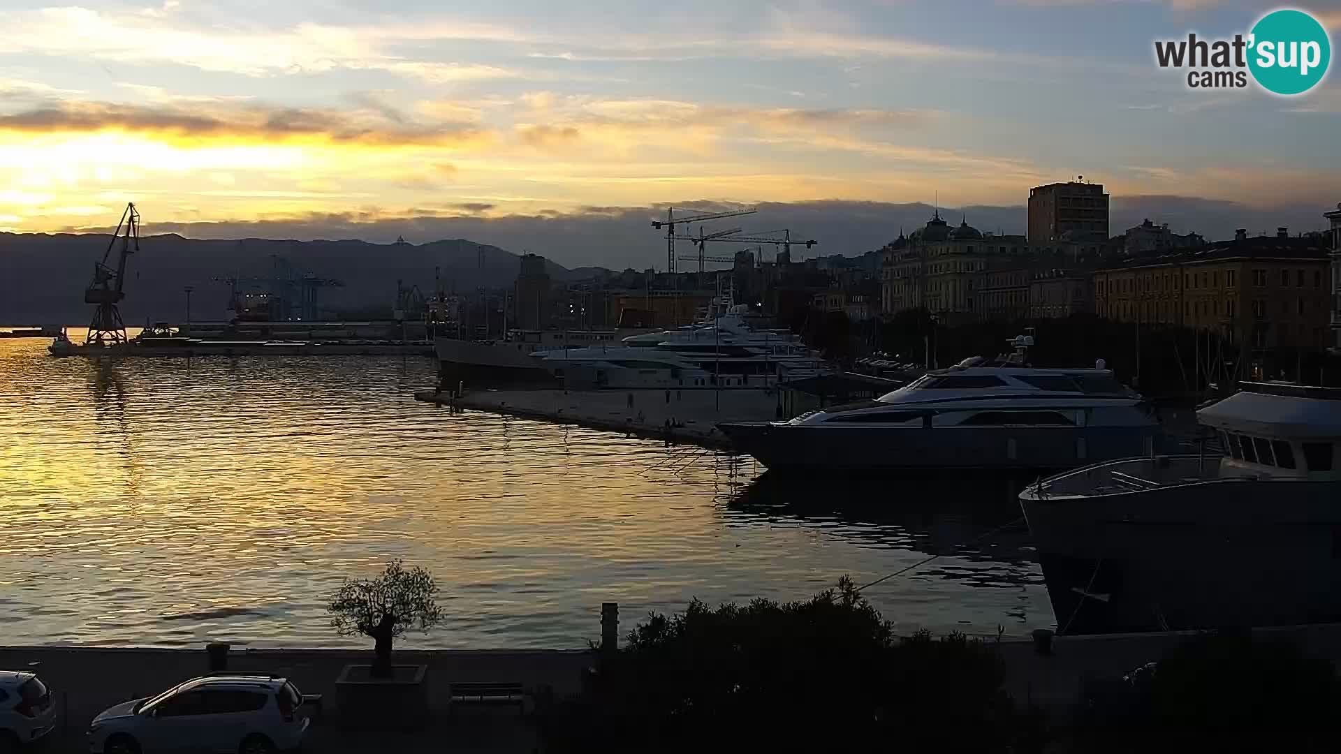 Riva i Marina u Rijeci – Web kamera uživo u Hrvatskoj