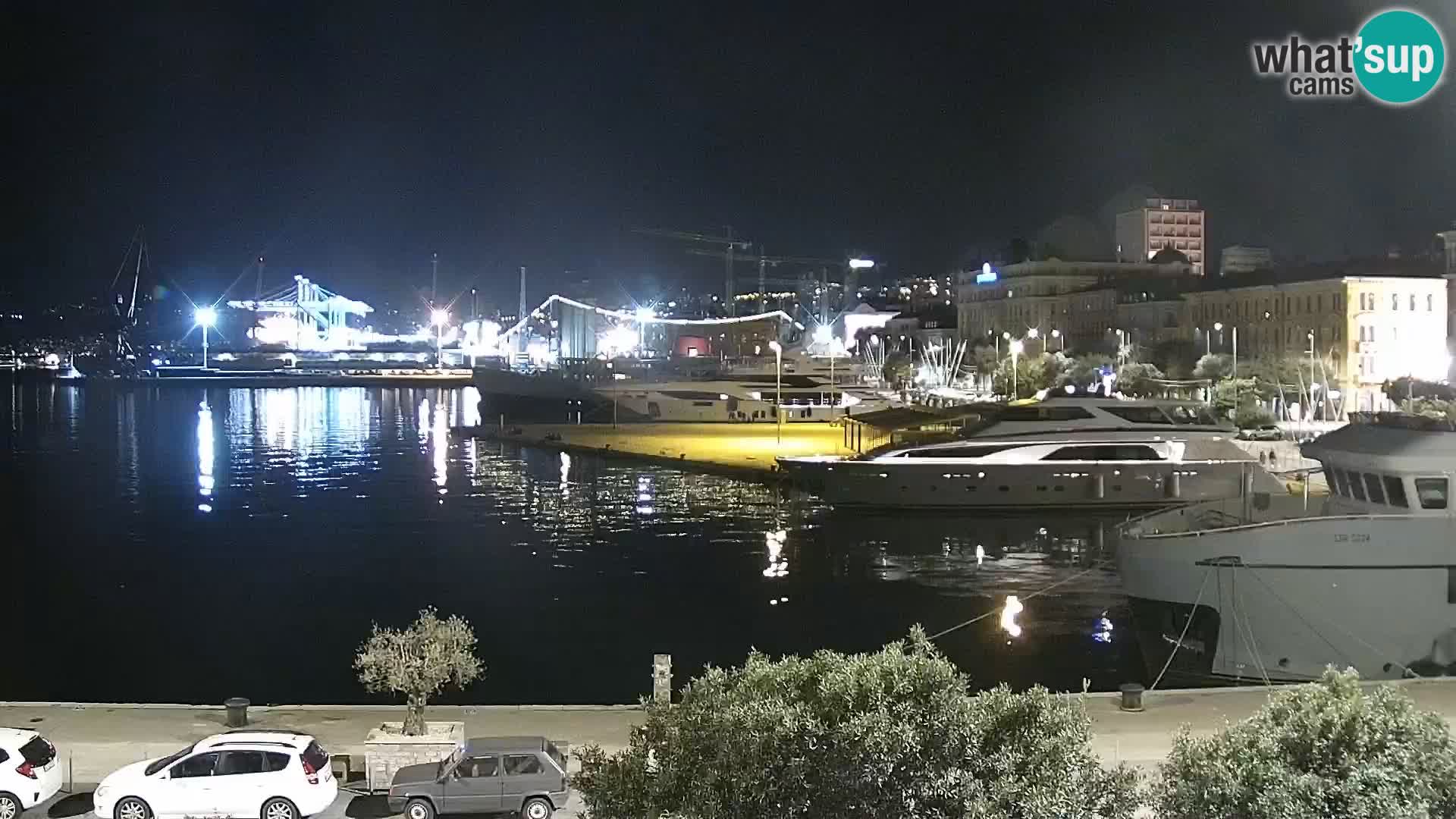 La Riva et Marina à Rijeka – Live Webcam Croatie
