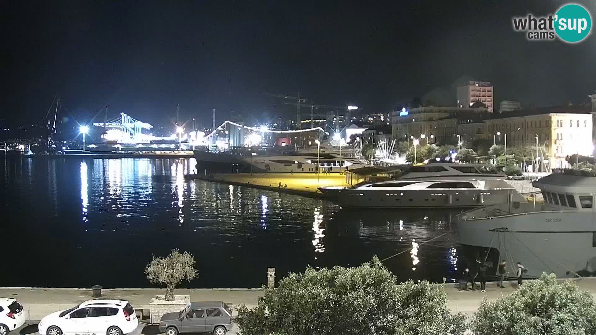 La Riva e la Marina a Rijeka (Fiume) – Live Webcam Croazia
