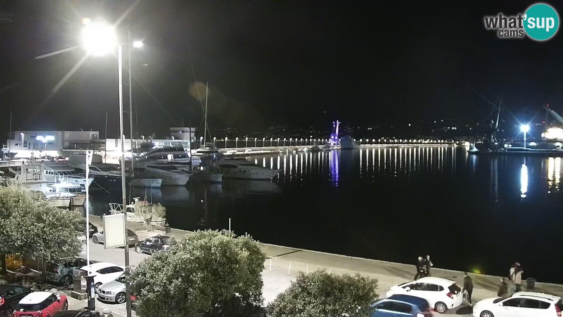 La Riva et Marina à Rijeka – Live Webcam Croatie