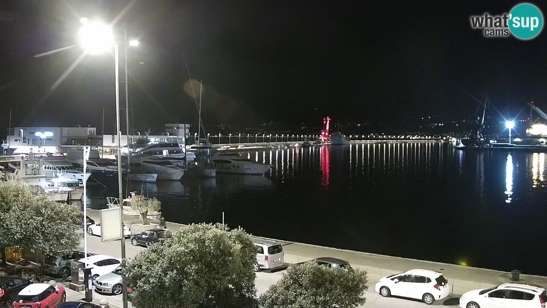The Riva and Marina in Rijeka – Live Webcam Croatia
