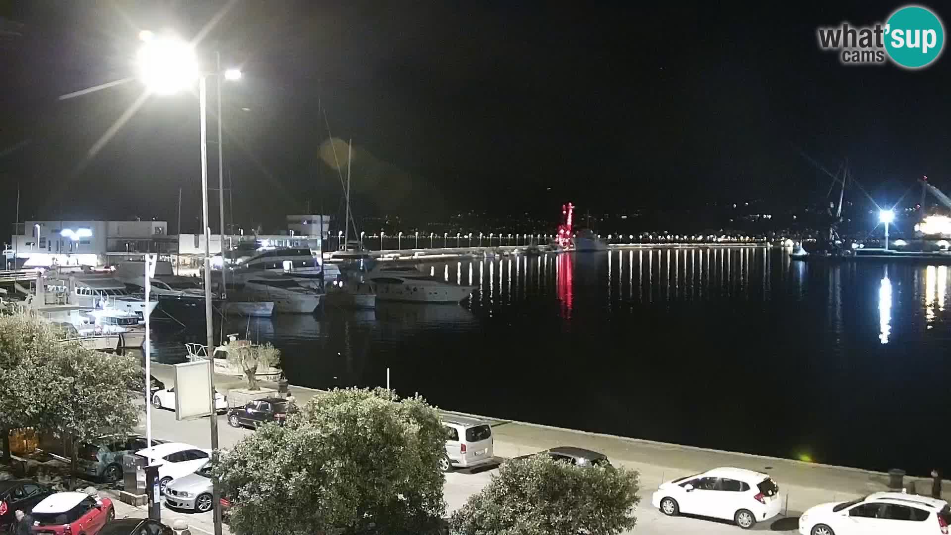 La Riva e la Marina a Rijeka (Fiume) – Live Webcam Croazia
