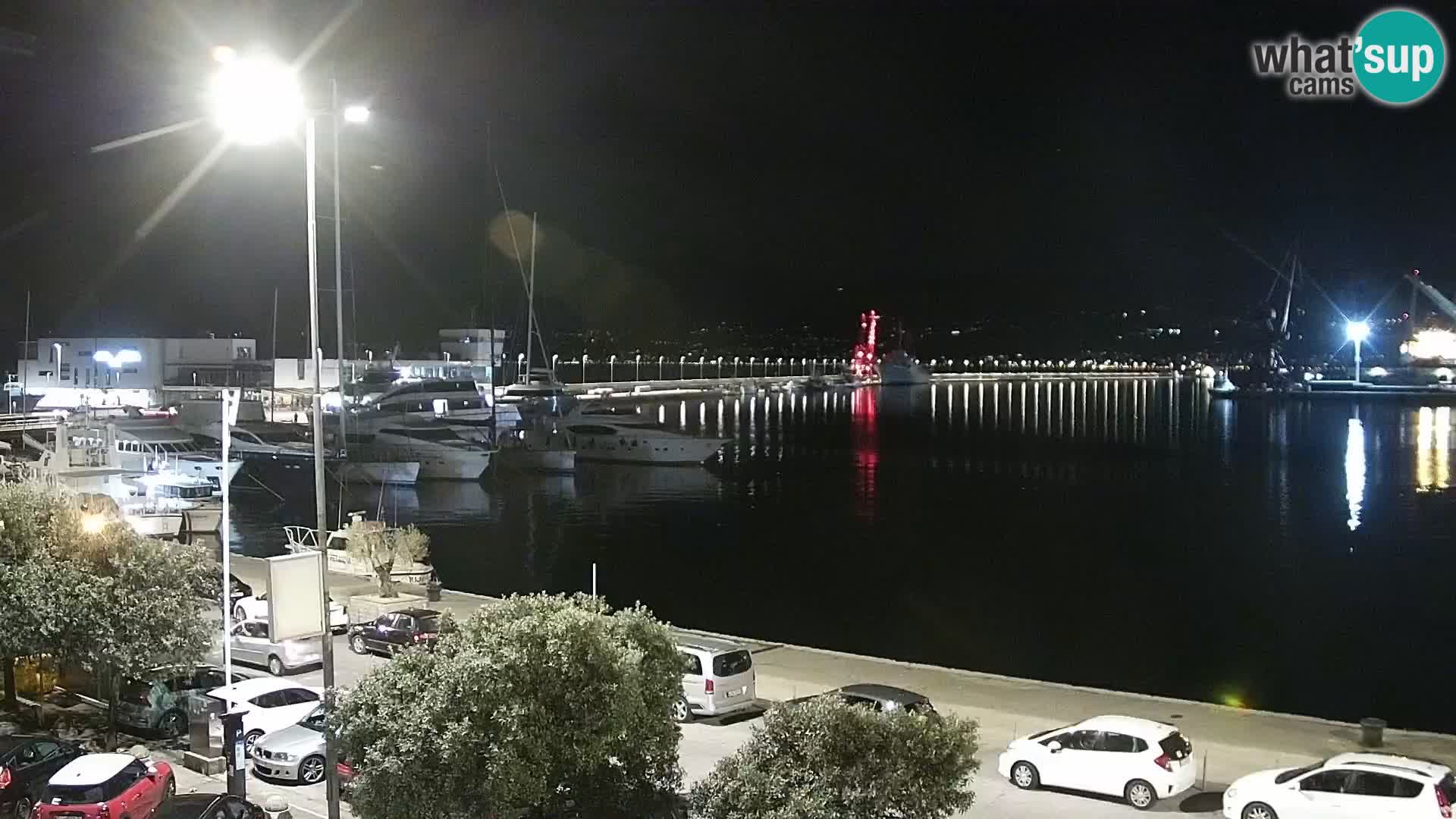 La Riva e la Marina a Rijeka (Fiume) – Live Webcam Croazia
