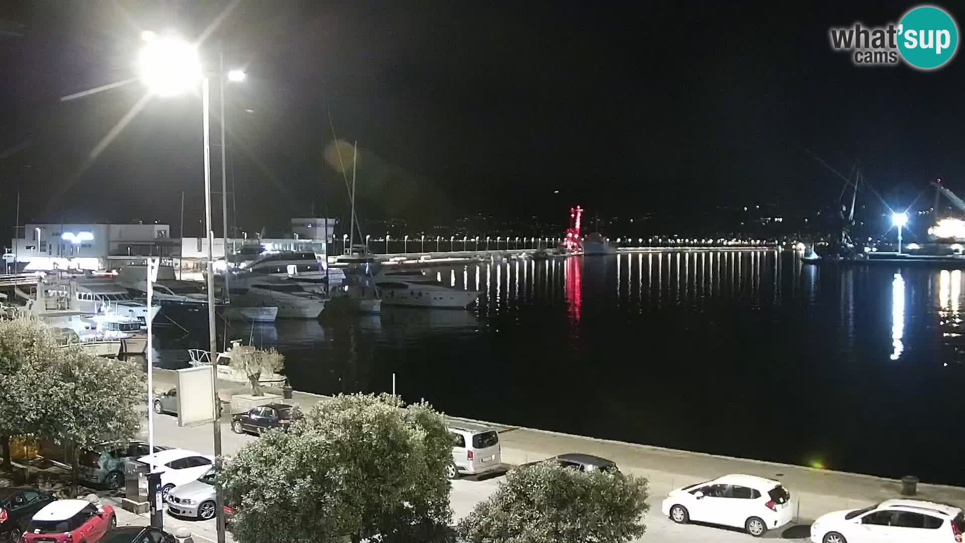 The Riva and Marina in Rijeka  – Live Webcam Croatia