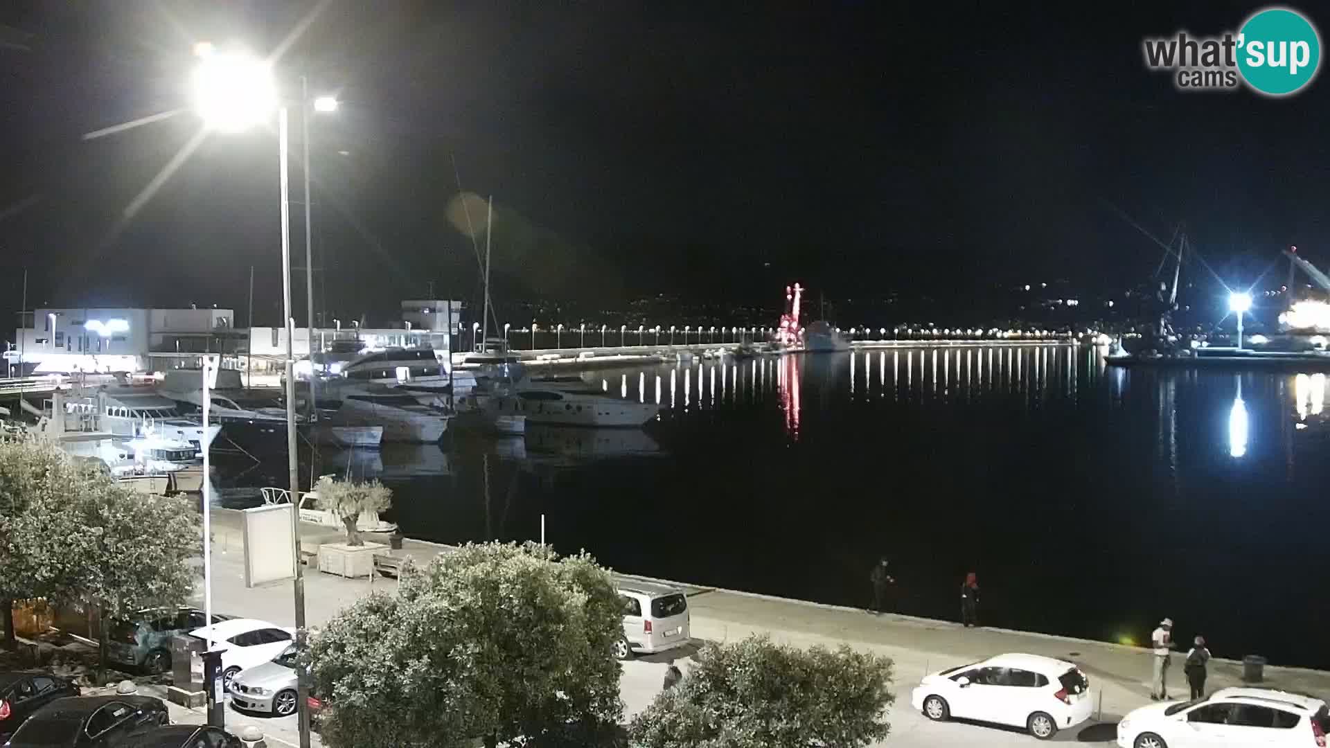 The Riva and Marina in Rijeka  – Live Webcam Croatia