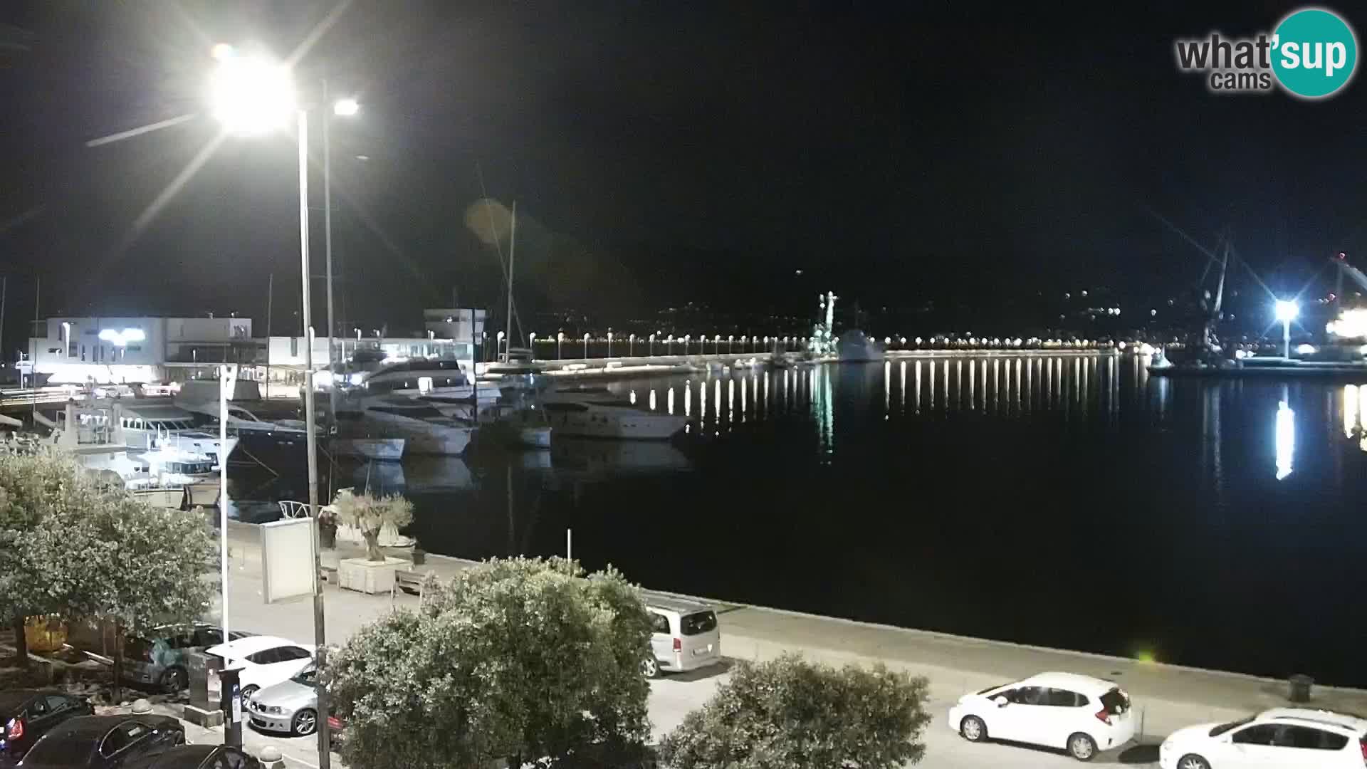 The Riva and Marina in Rijeka – Live Webcam Croatia