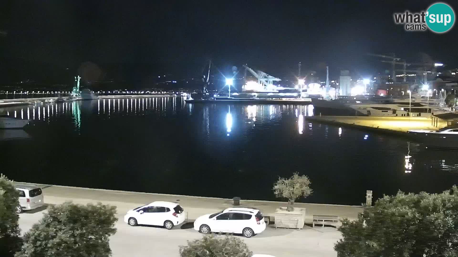 The Riva and Marina in Rijeka  – Live Webcam Croatia