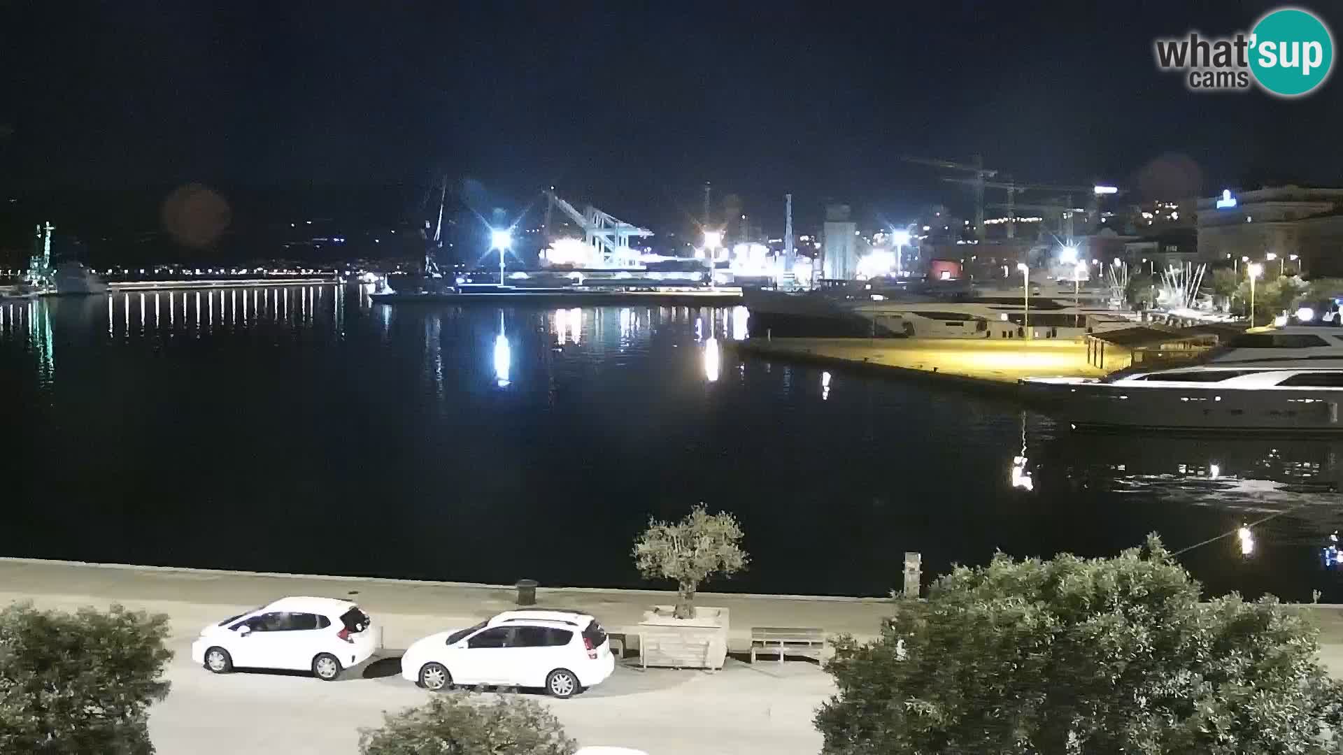 La Riva e la Marina a Rijeka (Fiume) – Live Webcam Croazia