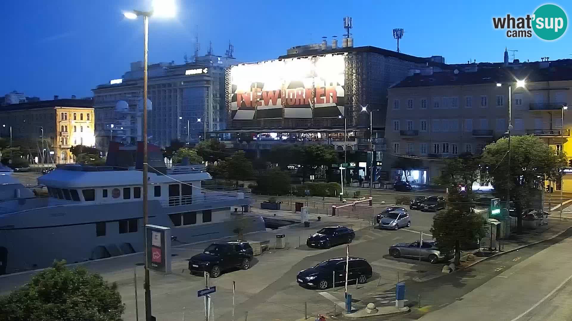 La Riva et Marina à Rijeka – Live Webcam Croatie