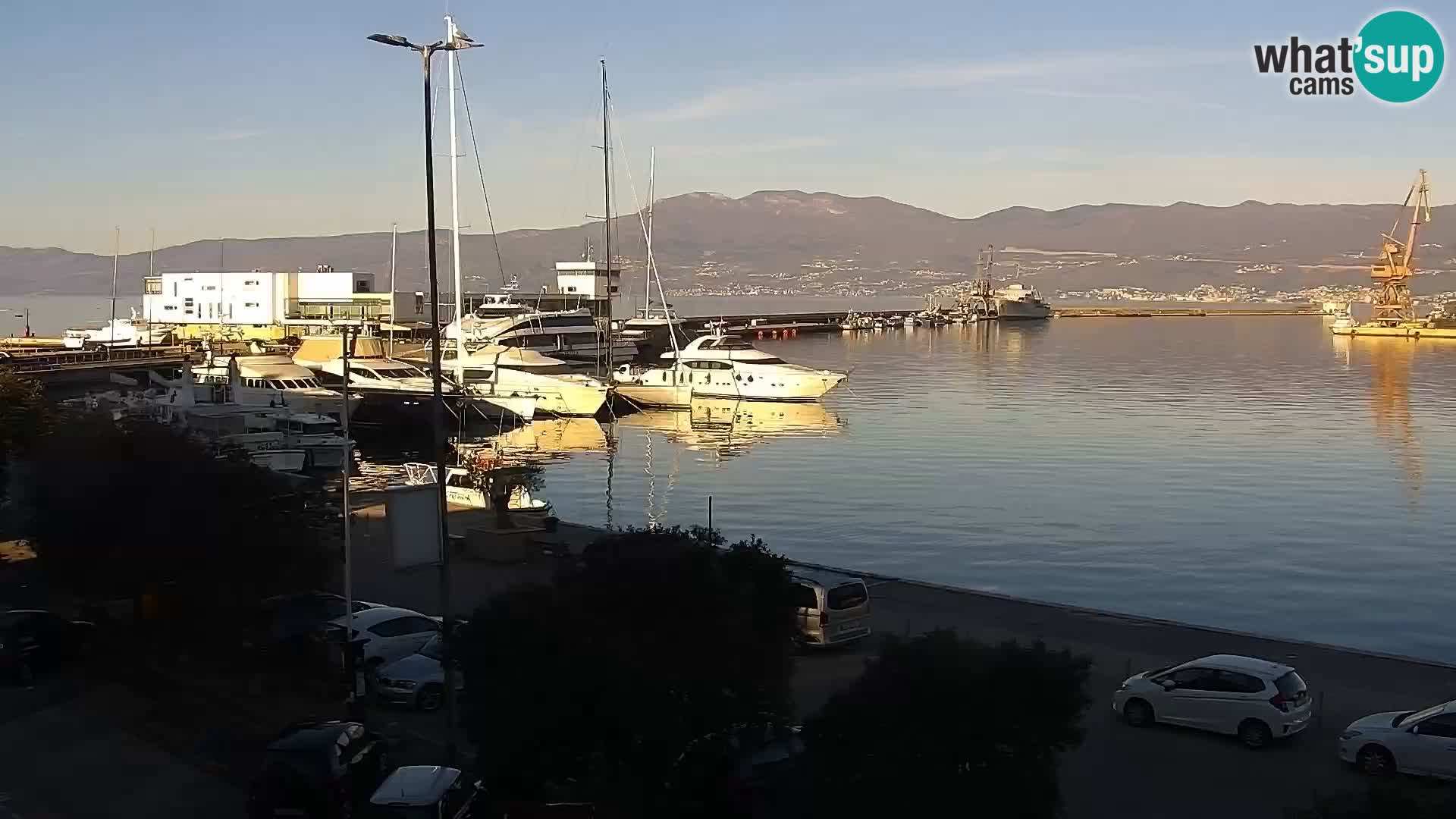 La Riva e la Marina a Rijeka (Fiume) – Live Webcam Croazia