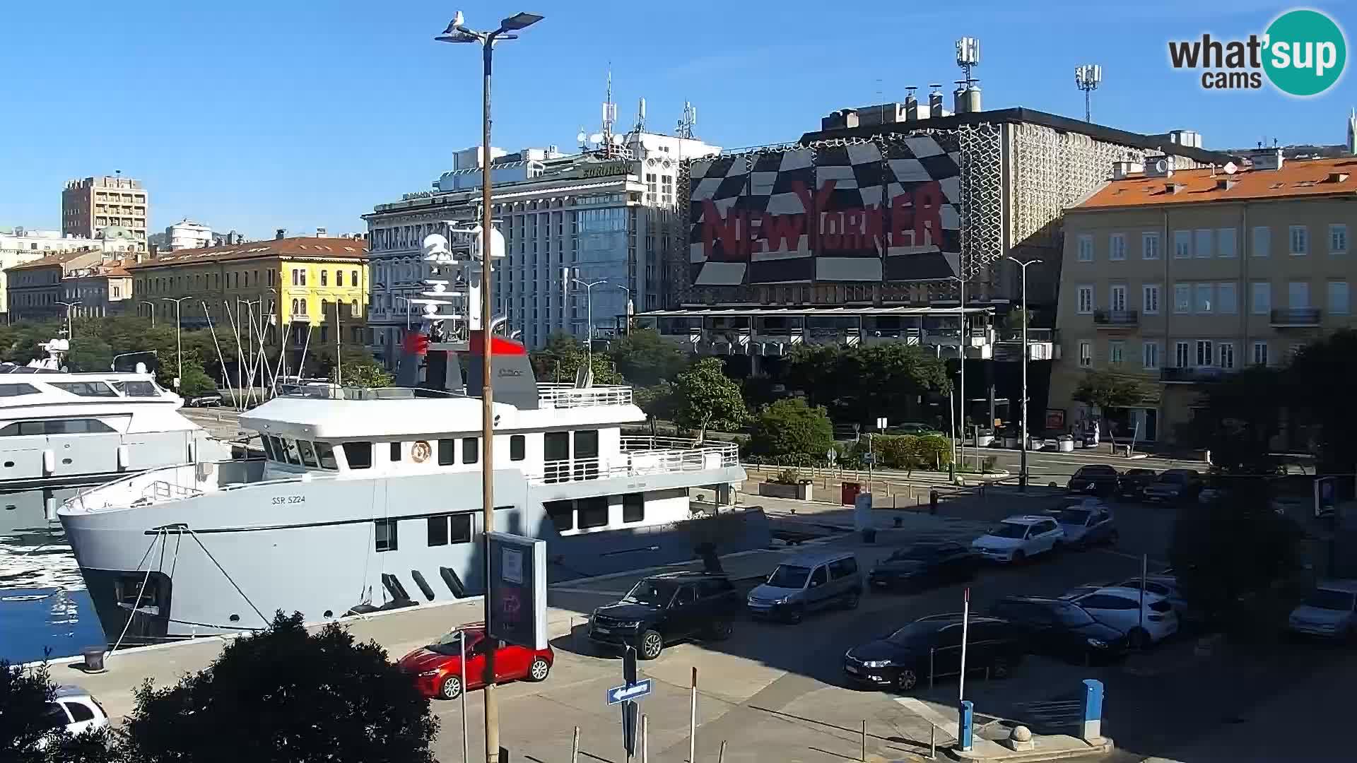 The Riva and Marina in Rijeka – Live Webcam Croatia