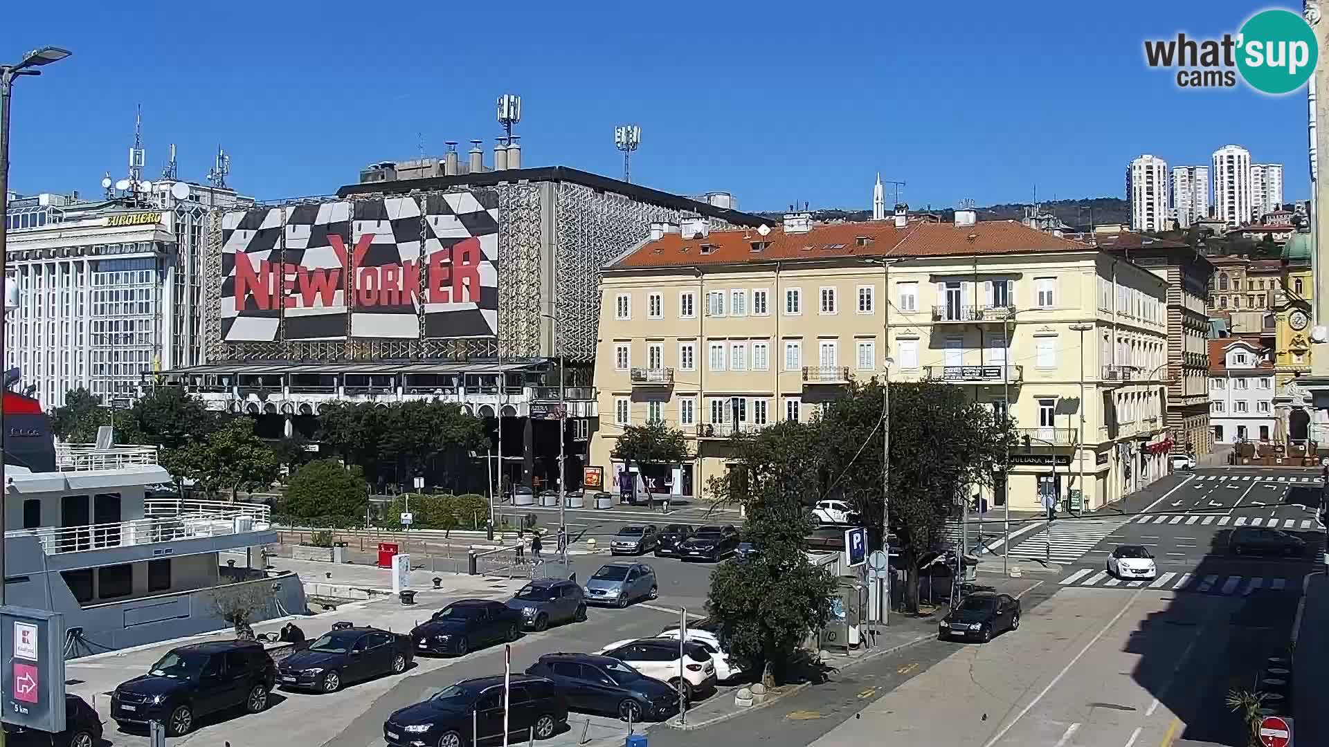 La Riva e la Marina a Rijeka (Fiume) – Live Webcam Croazia