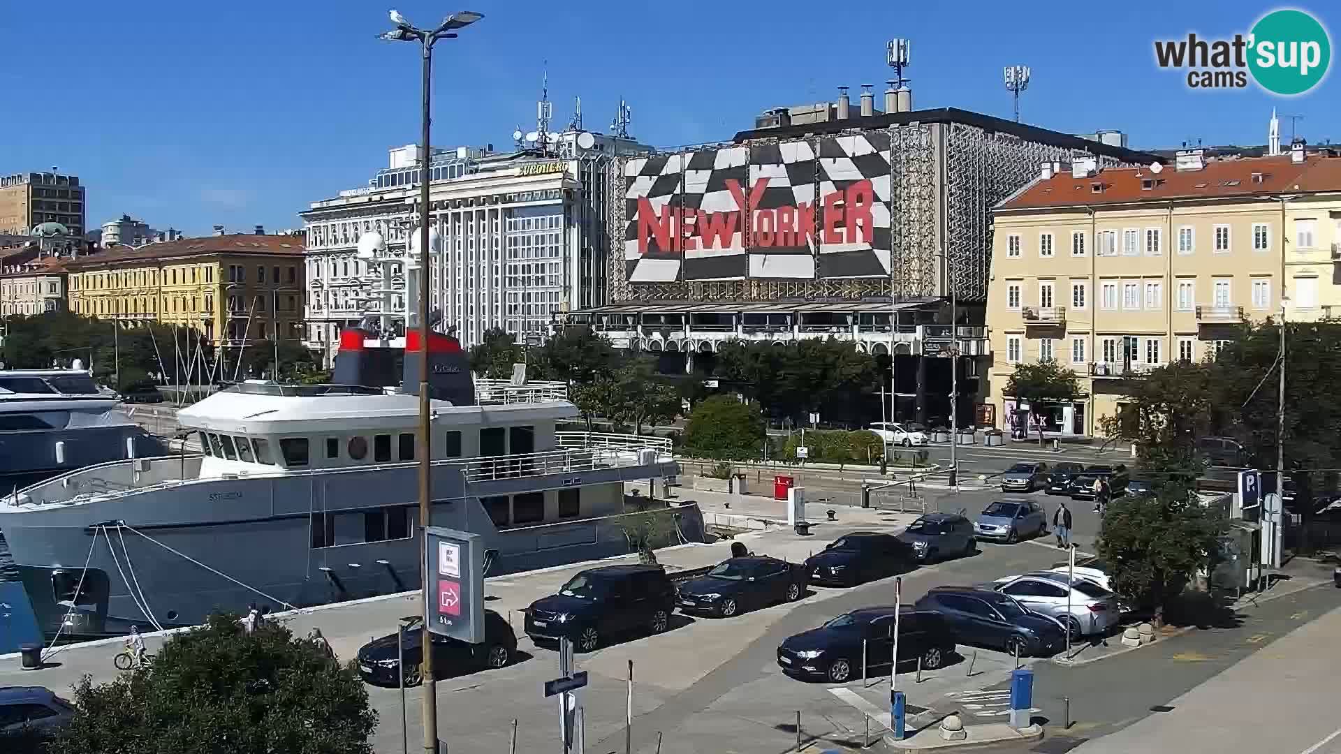 La Riva et Marina à Rijeka – Live Webcam Croatie