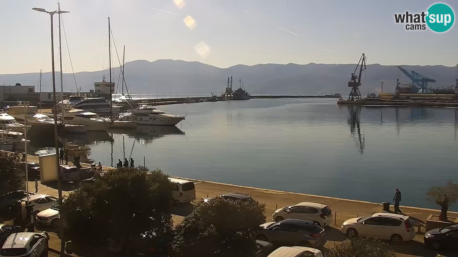 Die Riva und Marina in Rijeka – Live Webcam Kroatien