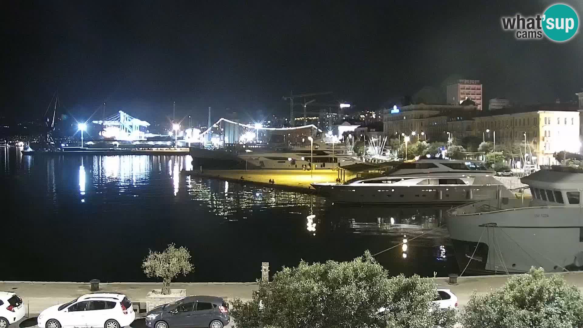 La Riva e la Marina a Rijeka (Fiume) – Live Webcam Croazia