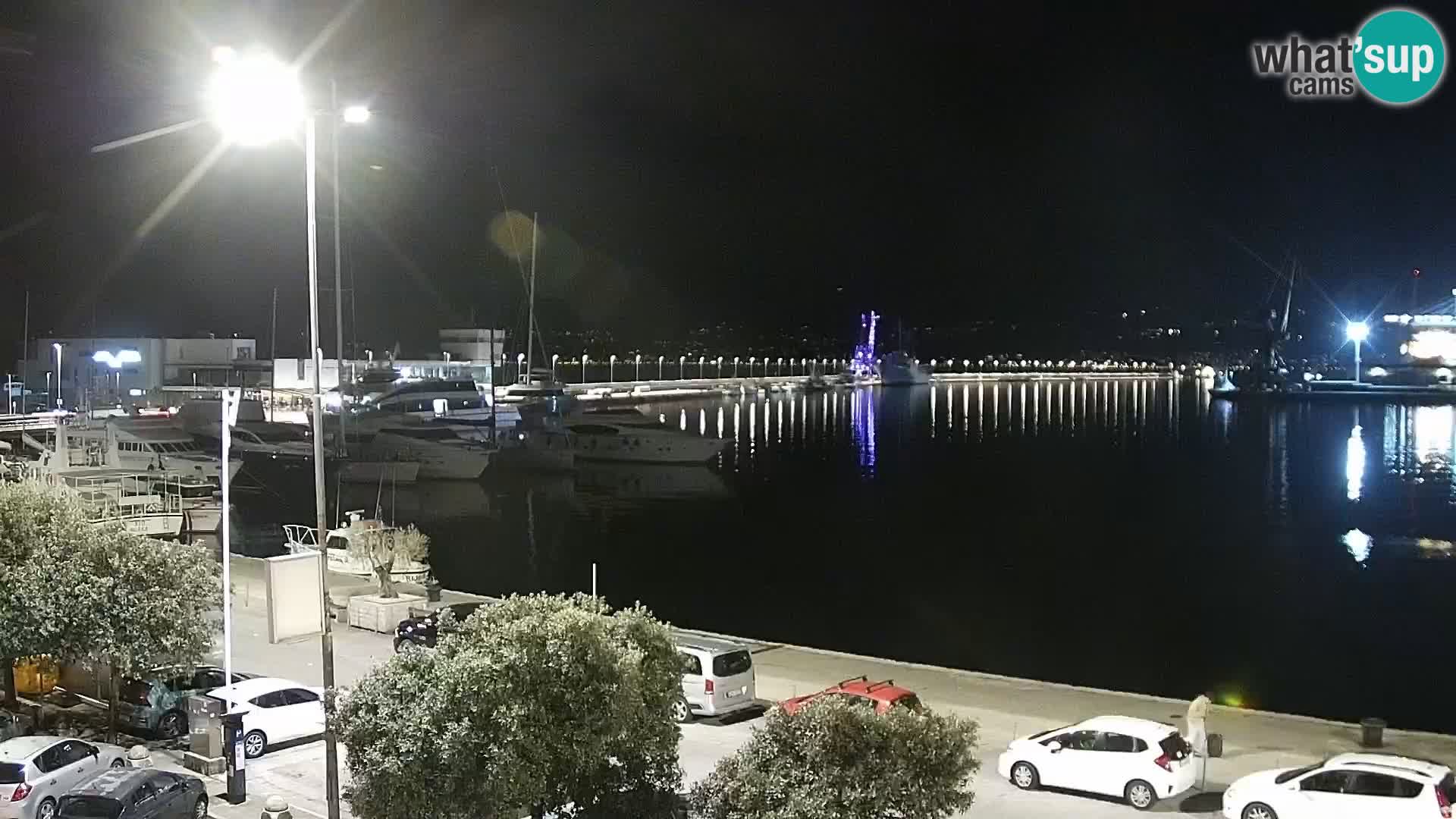 La Riva e la Marina a Rijeka (Fiume) – Live Webcam Croazia
