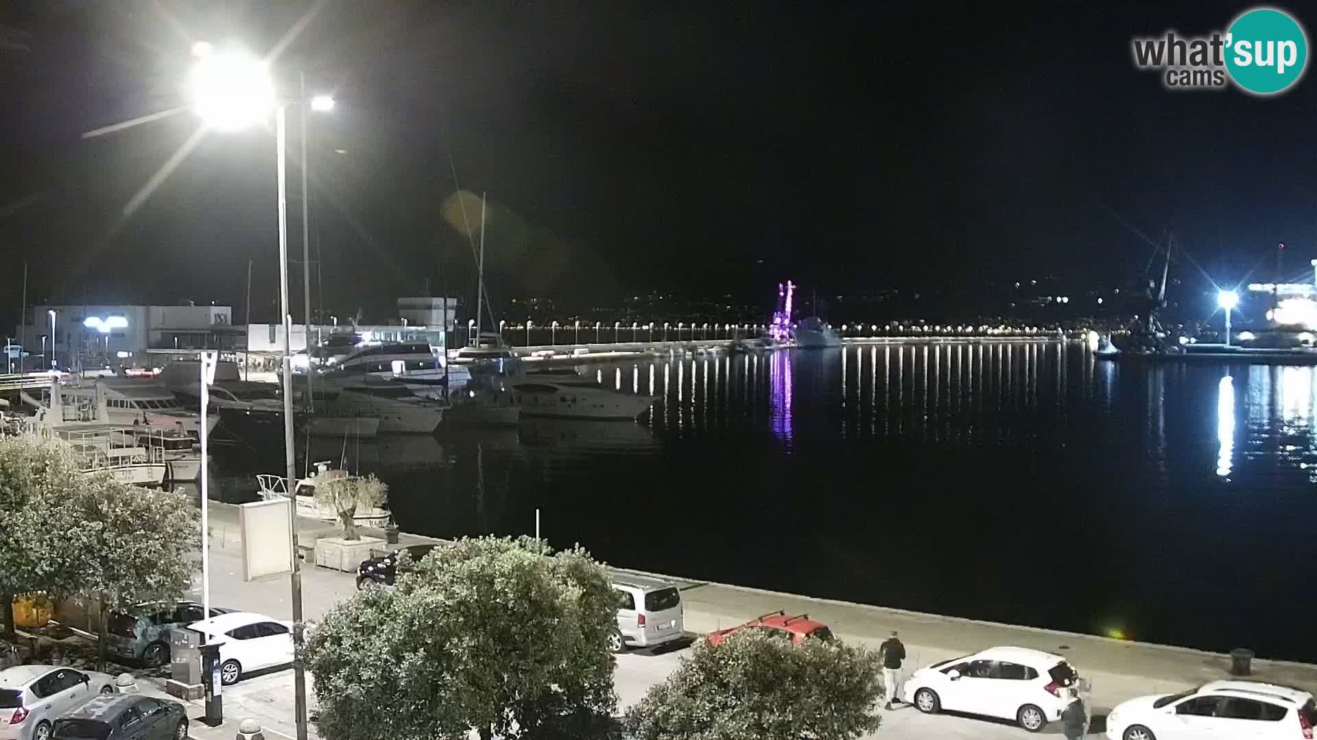 The Riva and Marina in Rijeka  – Live Webcam Croatia